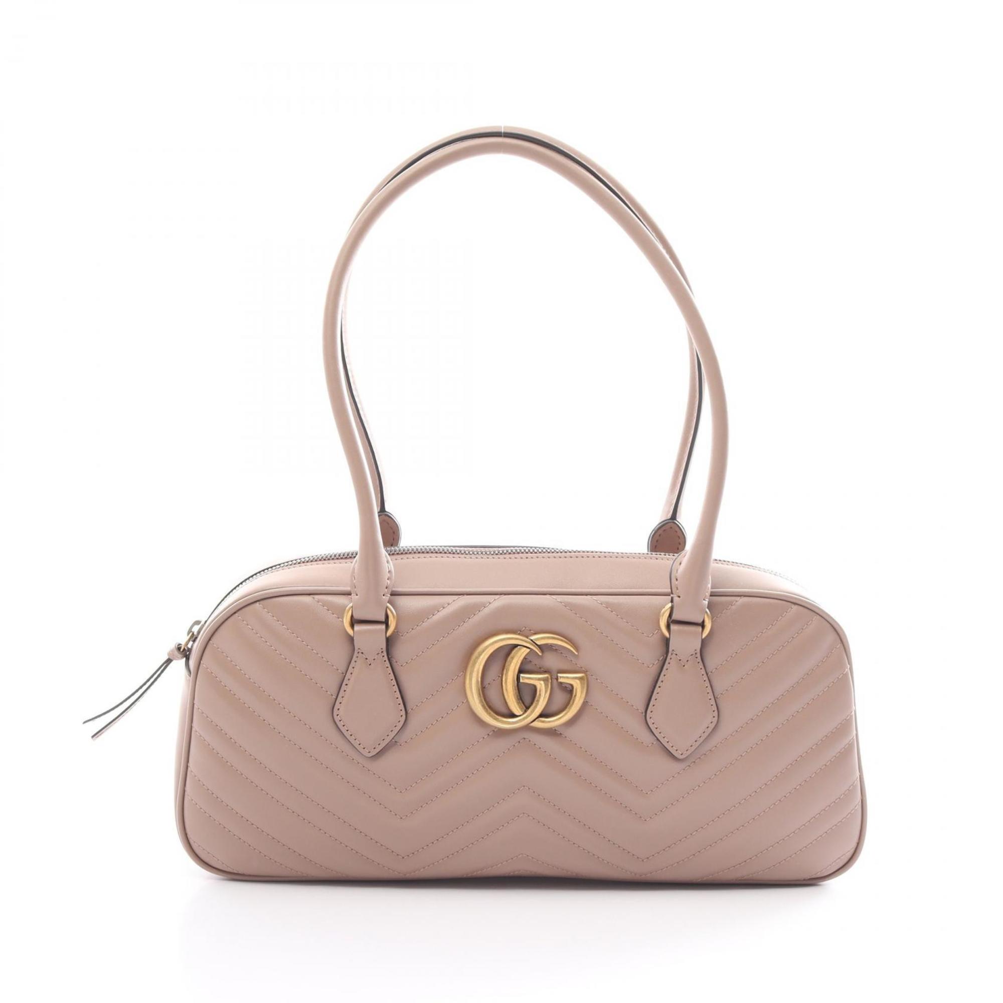 Gucci Pink Leather Tote Bag (Pre-Owned)