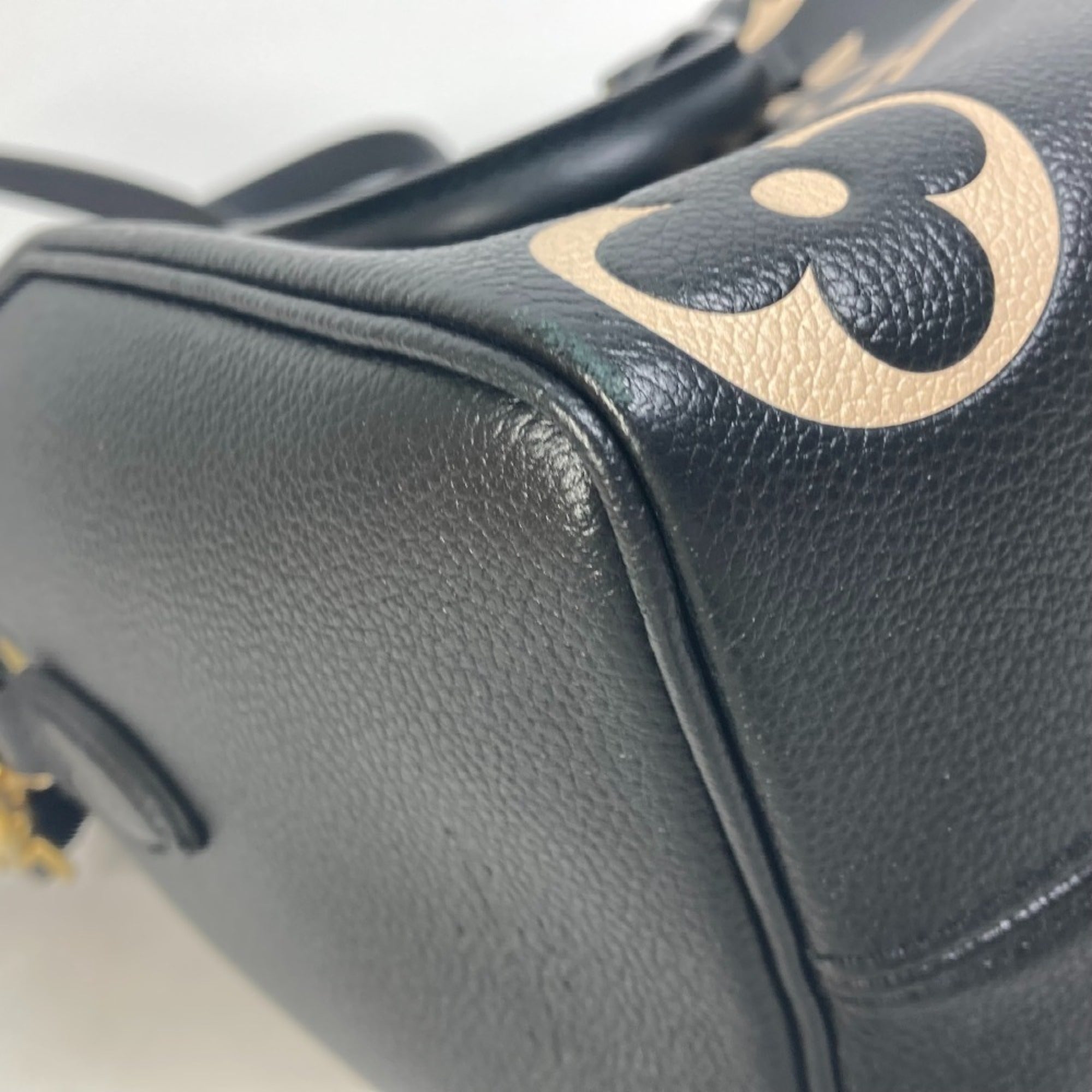 Louis Vuitton Black Monogram Empreinte Boston Bag Handbag Shoulder Bag (Pre-Owned)