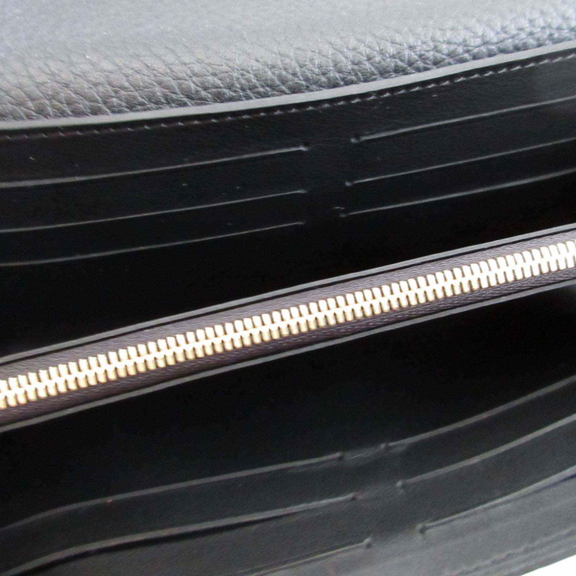 Louis Vuitton Black Leather Coin Purse/Coin Case (Pre-Owned)