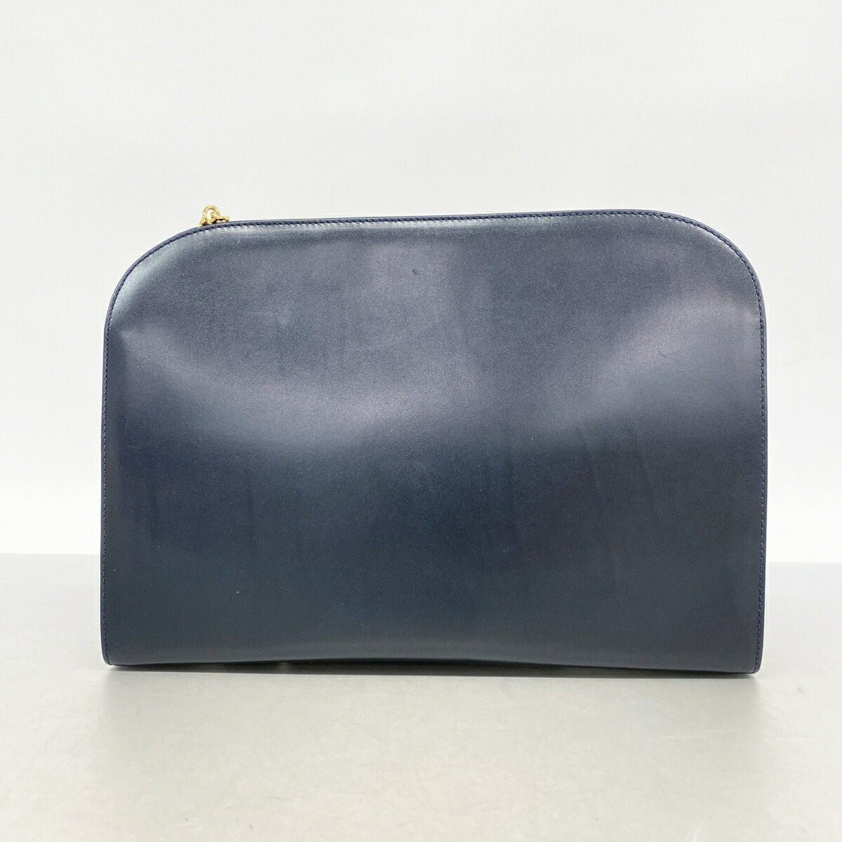 Salvatore Ferragamo Navy Leather Shoulder Bag (Pre-Owned)