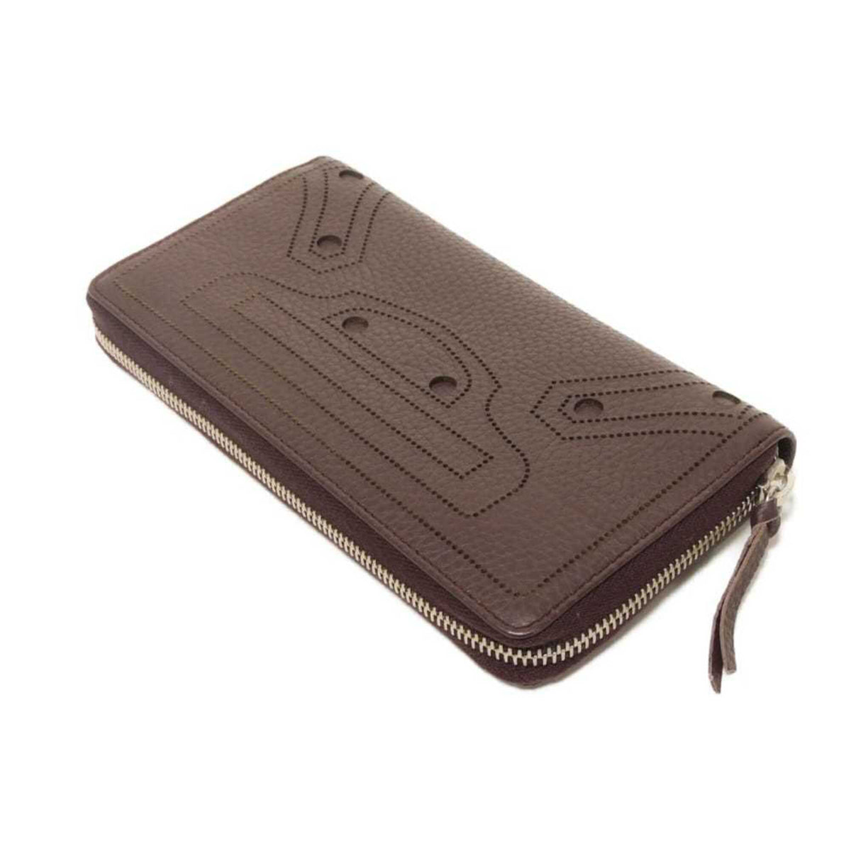 Balenciaga Bordeaux Leather Long Wallet (Bi-Fold) (Pre-Owned)