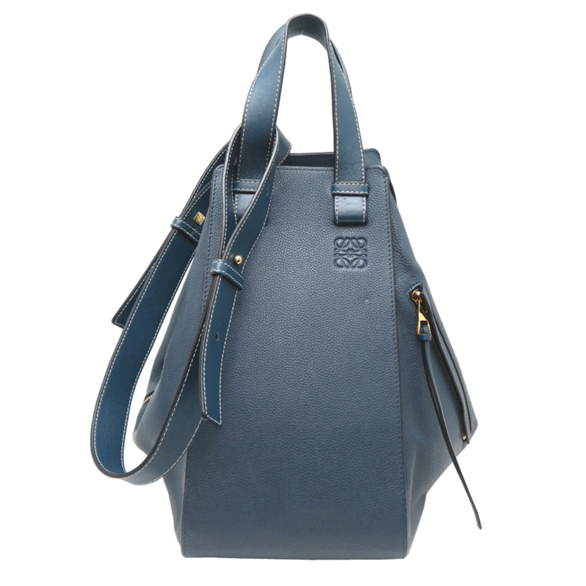 Loewe Blue Leather Handbag (Pre-Owned)