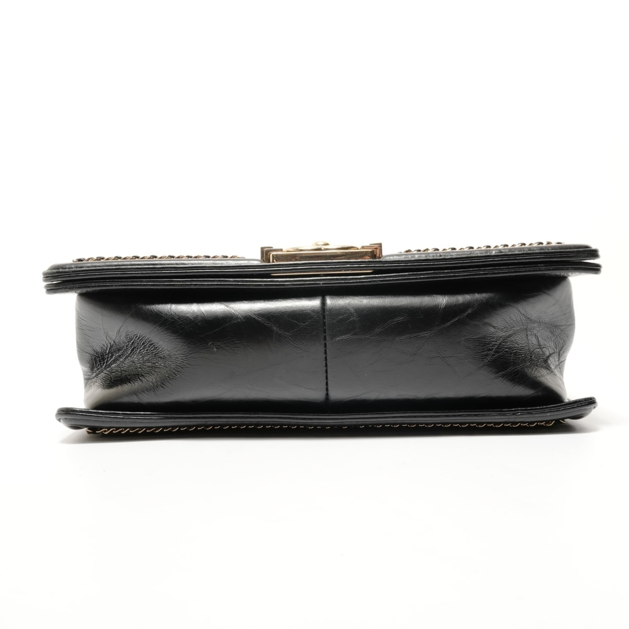 Chanel Boy Chanel Black Shoulder Bag (Pre-Owned)