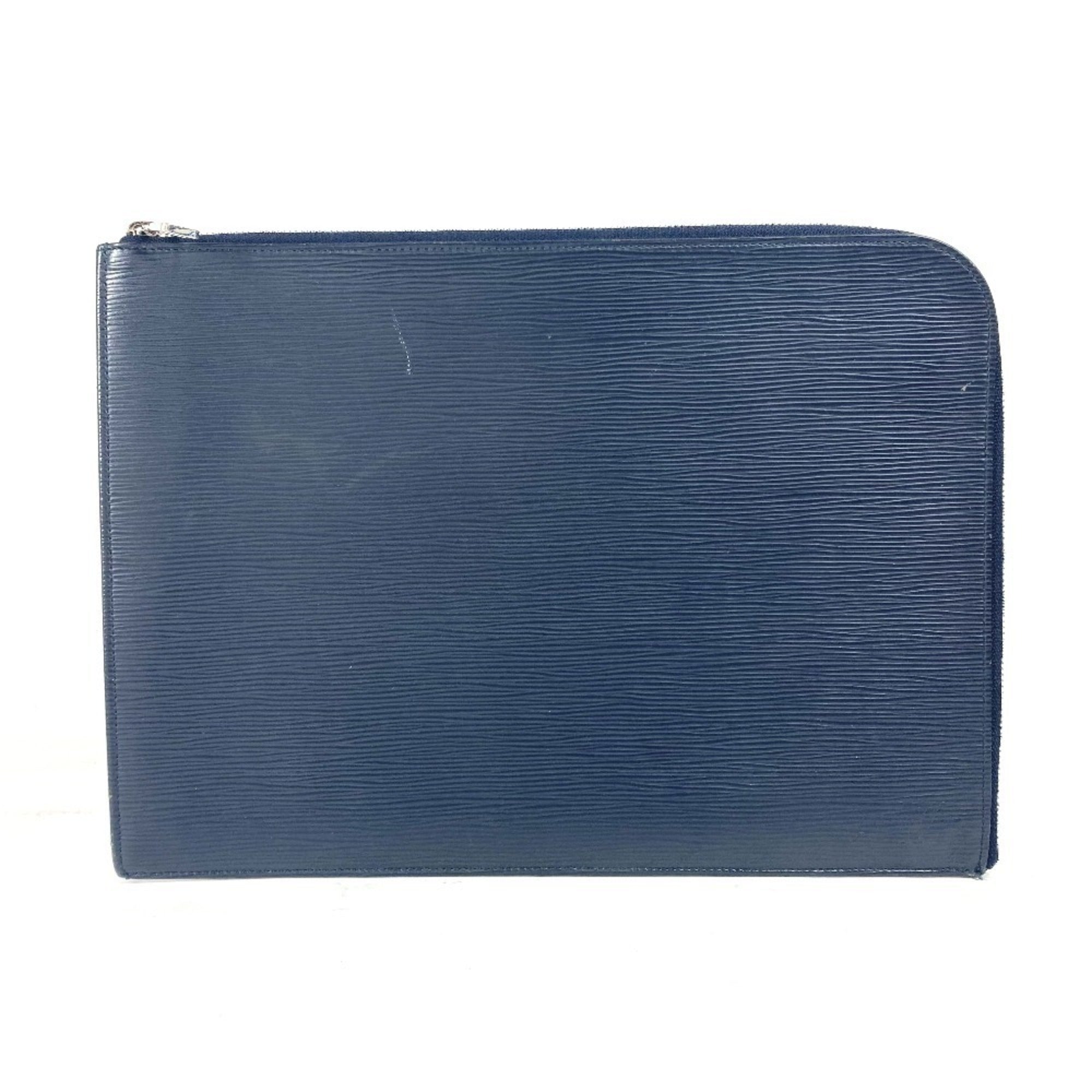 Louis Vuitton Blue Navy Blue Epi Leather Clutch Bag Pochette Pouch (Pre-Owned)