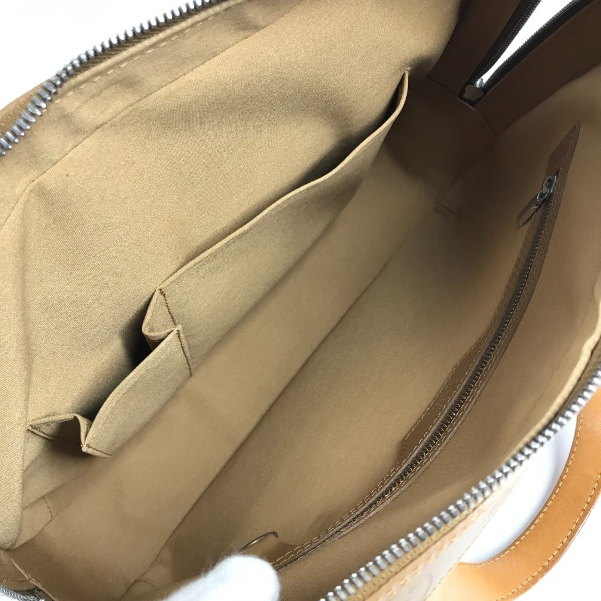 Louis Vuitton Ambre Beige Monogram Mat Leather Handbag Tote Bag (Pre-Owned)