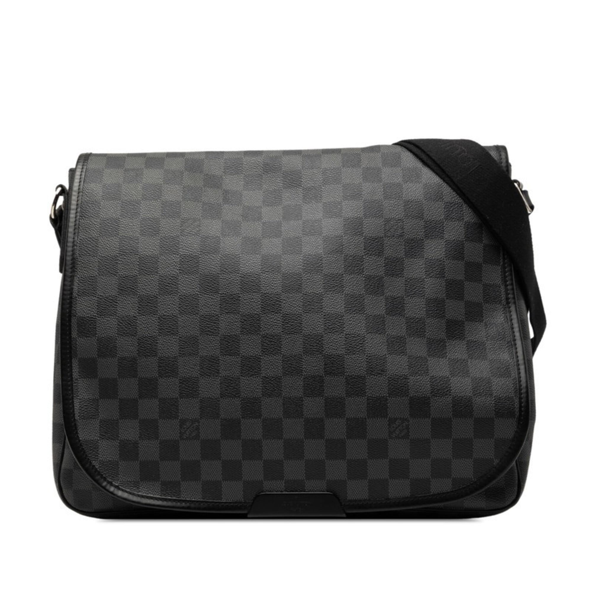 Louis Vuitton Black Pvc Leather Shoulder Bag (Pre-Owned)