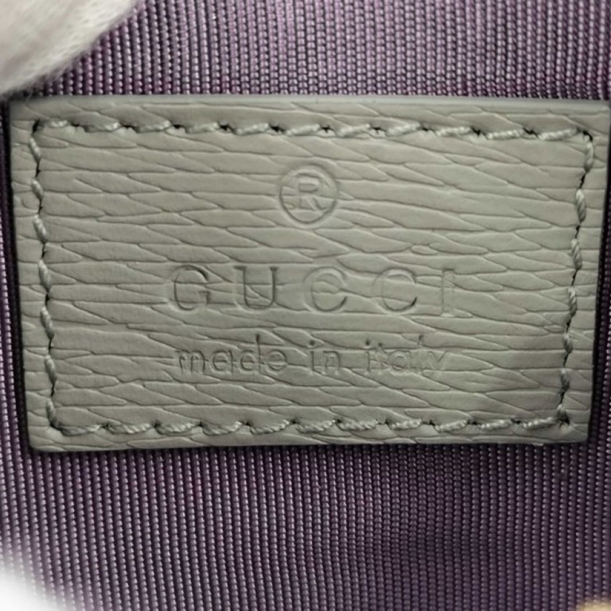 Gucci Gray Leather Coin Purse/Coin Case (Pre-Owned)