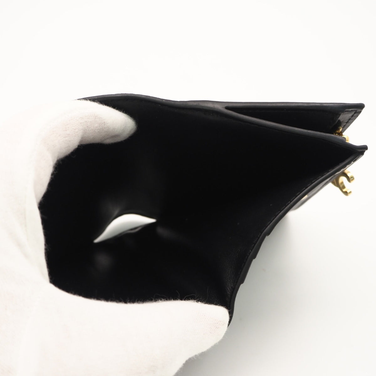 Celine Black Leather Wallet (Bi-Fold) (Pre-Owned)