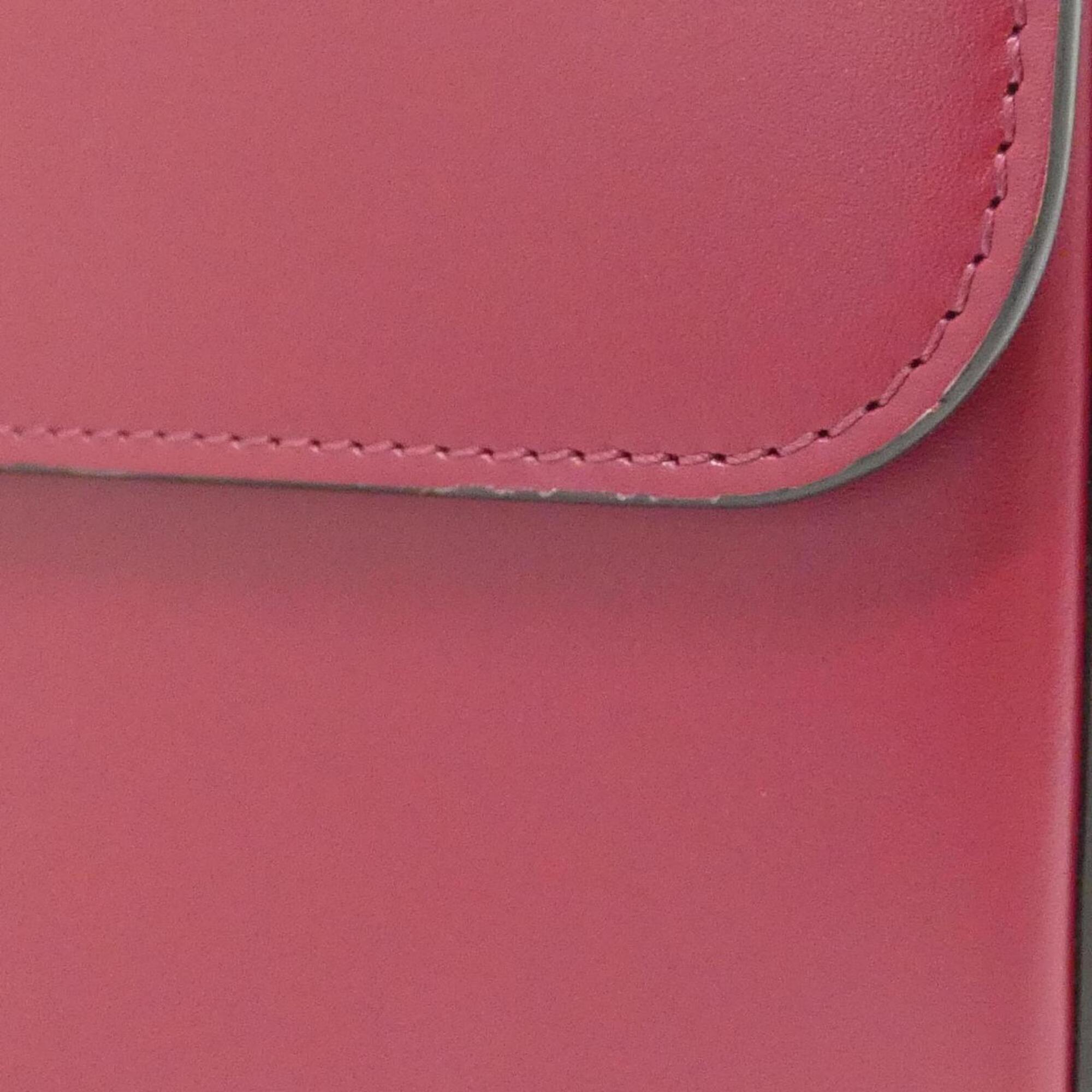 Cartier Bordeaux Leather Shoulder Bag (Pre-Owned)