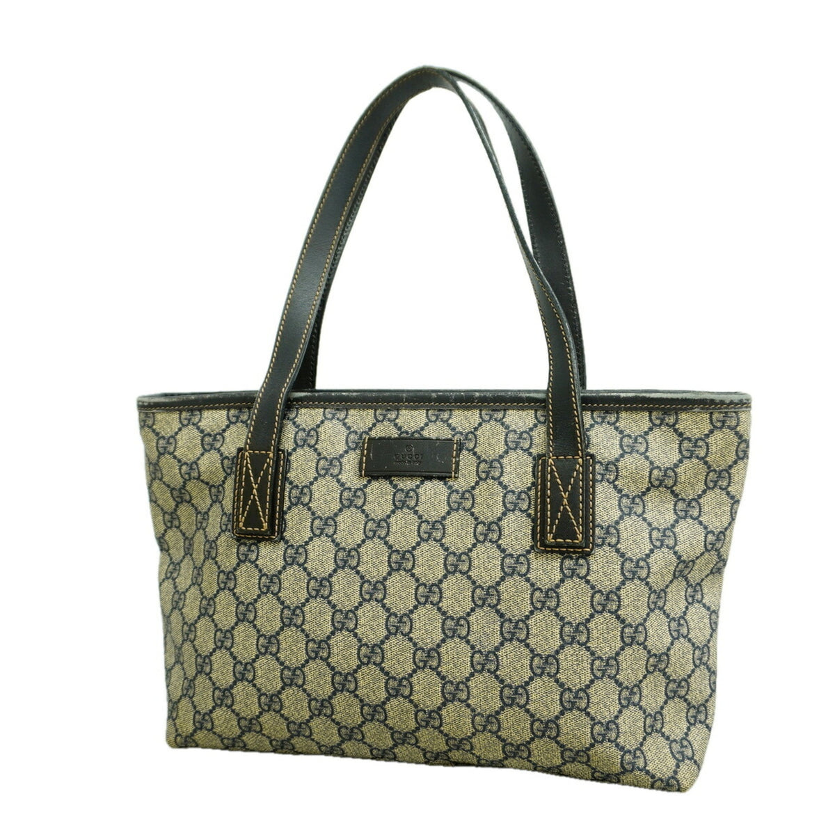 Gucci Navy Pvc Tote Bag (Pre-Owned)