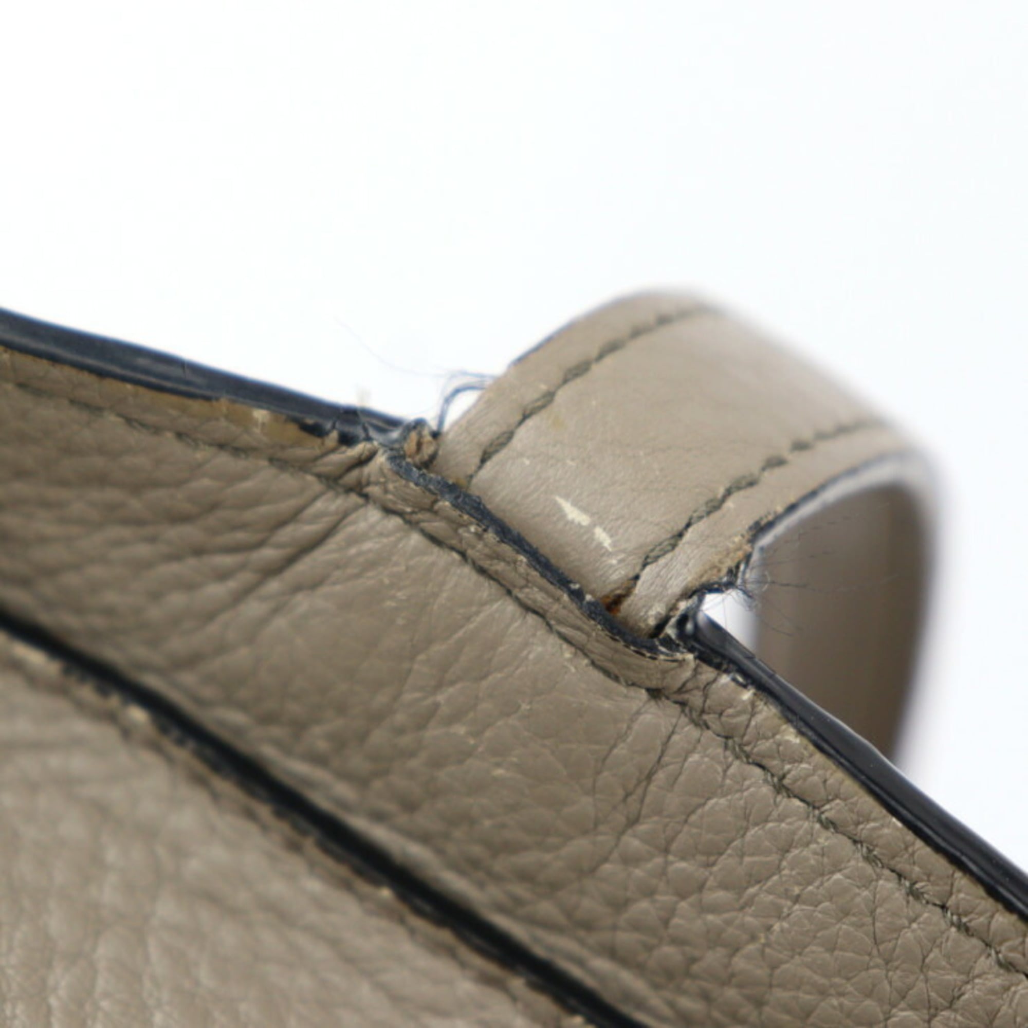 Prada Gray Handbag Shoulder Bag Tote Bag (Pre-Owned)