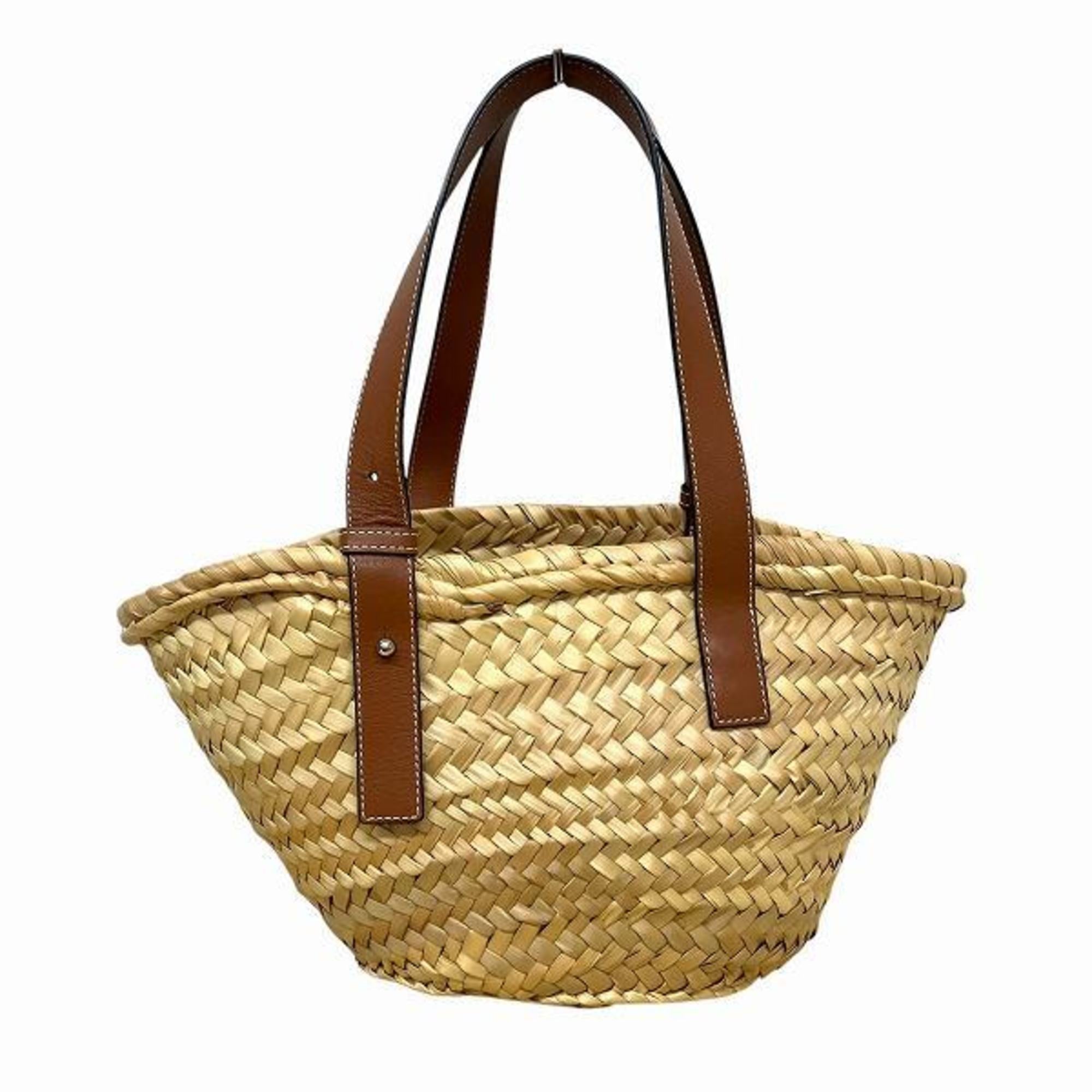 Loewe Brown Leather Basket Handbag (Pre-Owned)