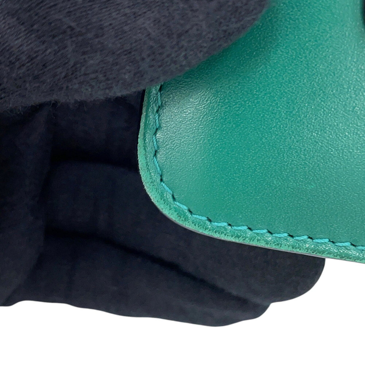 Bvlgari Emerald Green Leather Handbag (Pre-Owned)