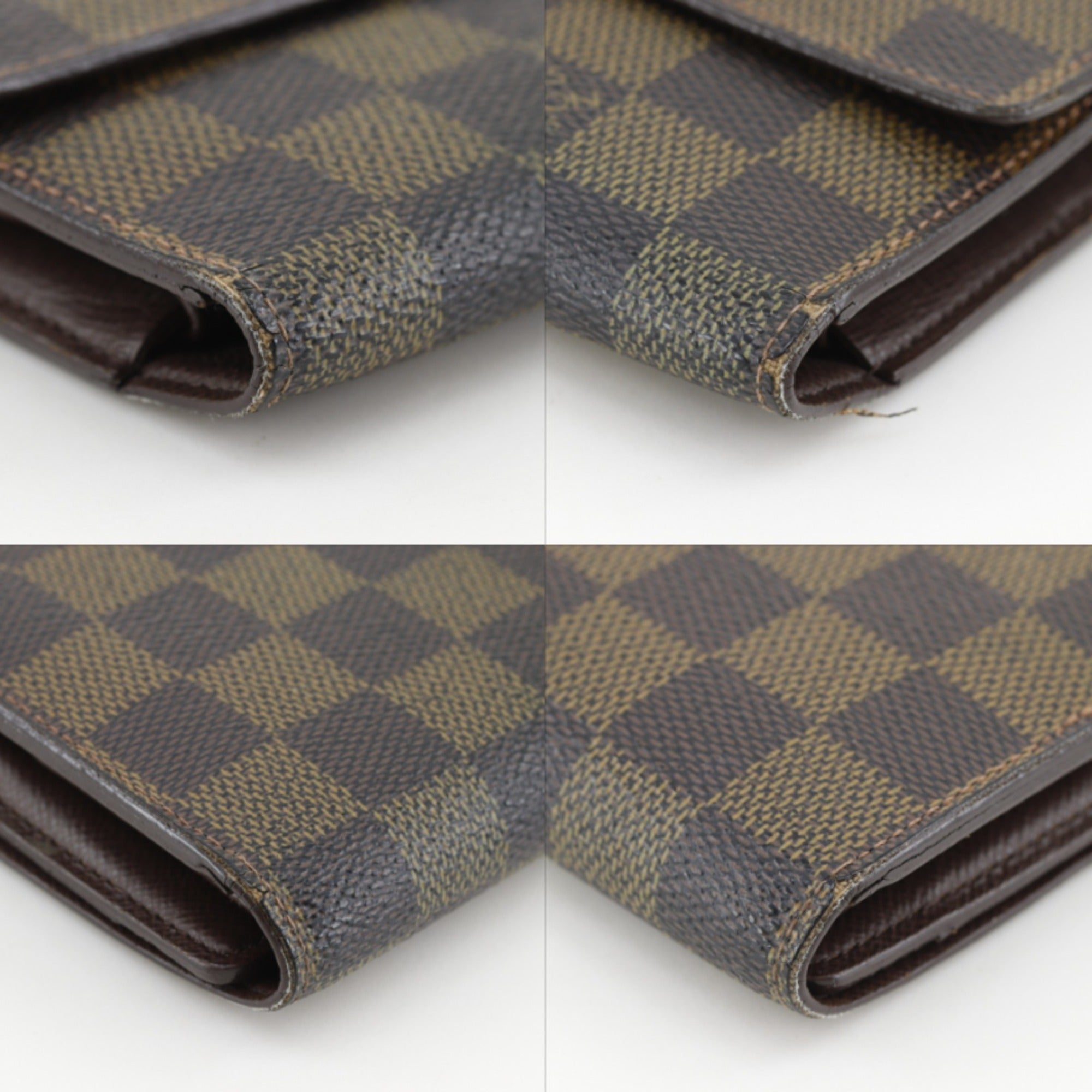 Louis Vuitton Damier Brown Damier Canvas Long Wallet (Bi-Fold) (Pre-Owned)