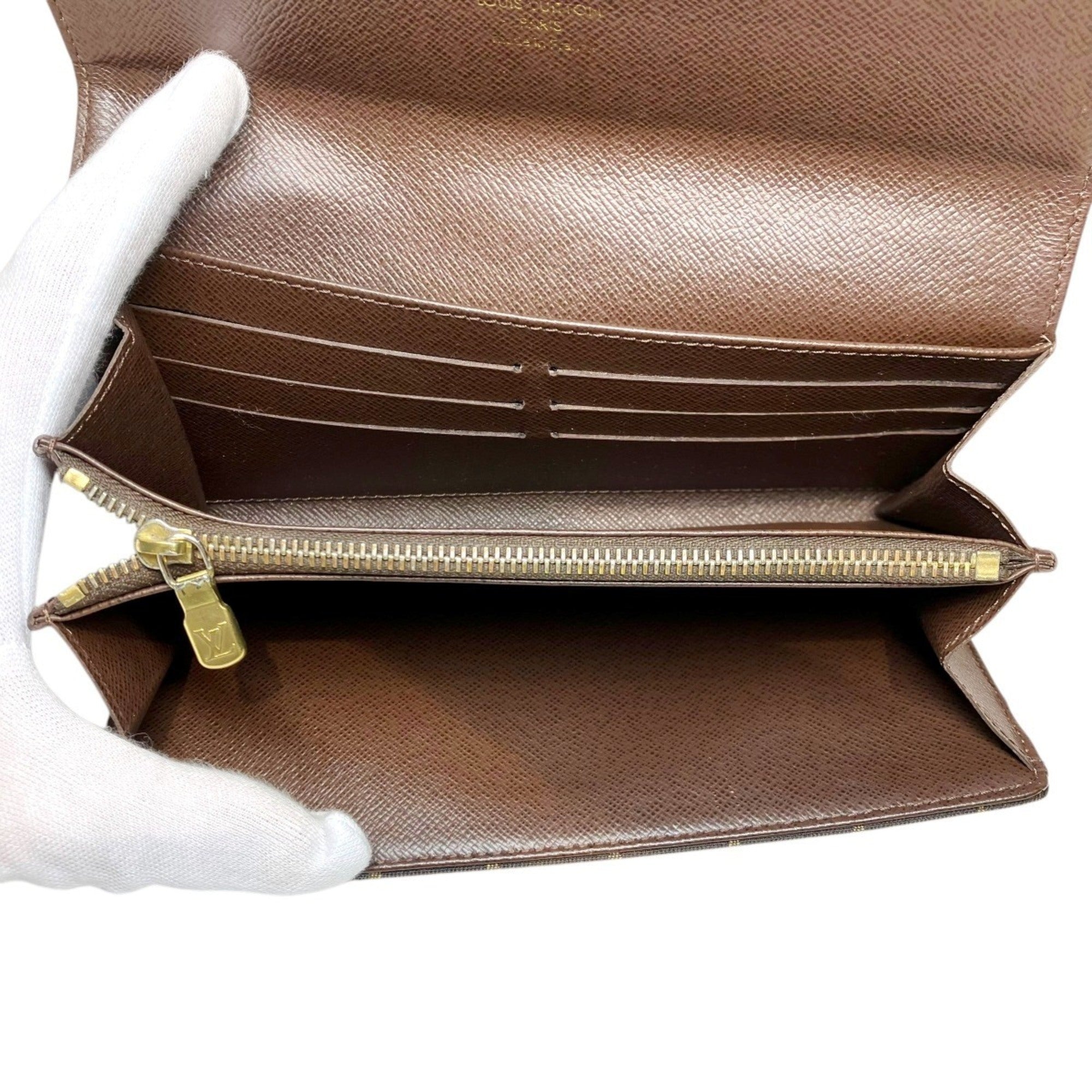 Louis Vuitton Ebene Galle Canvas Coin Purse/Coin Case (Pre-Owned)