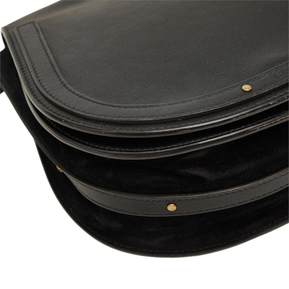 Chloé Black Leather Handbag Shoulder Bag (Pre-Owned)