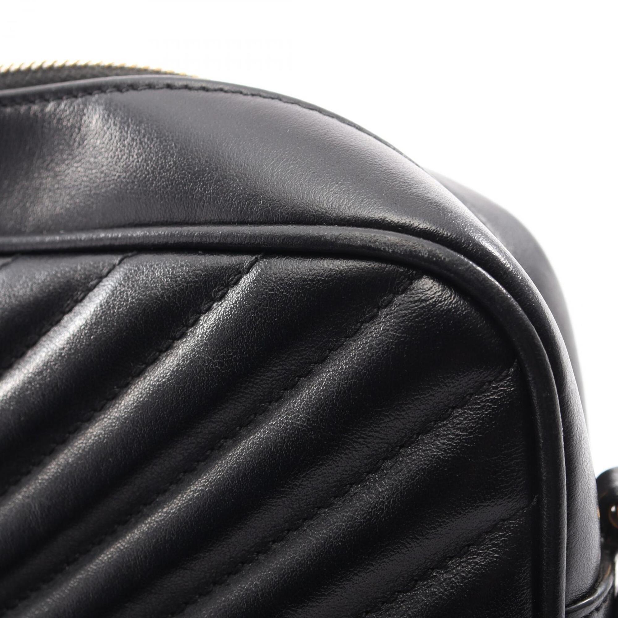 Saint Laurent Black Leather Handbag Shoulder Bag (Pre-Owned)