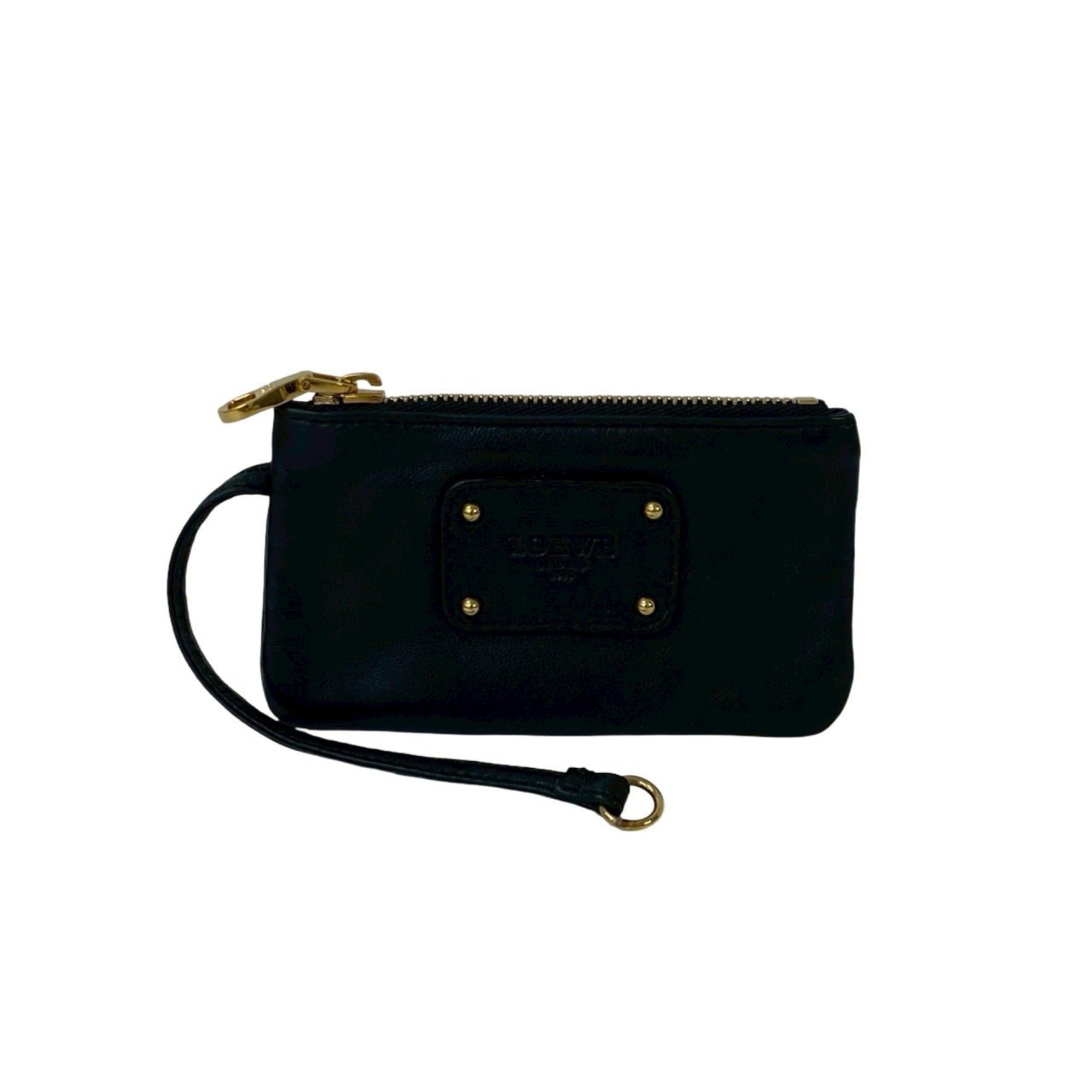 Loewe Black Leather Coin Purse/Coin Case (Pre-Owned)