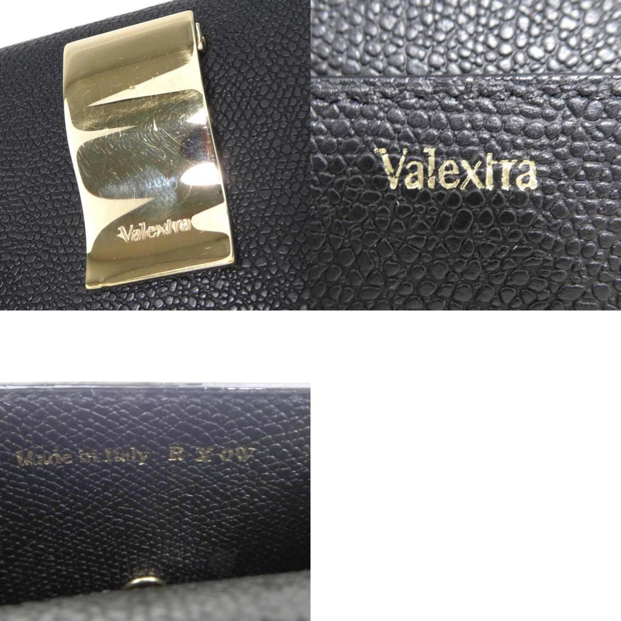 Valextra Black Leather Coin Purse/Coin Case (Pre-Owned)