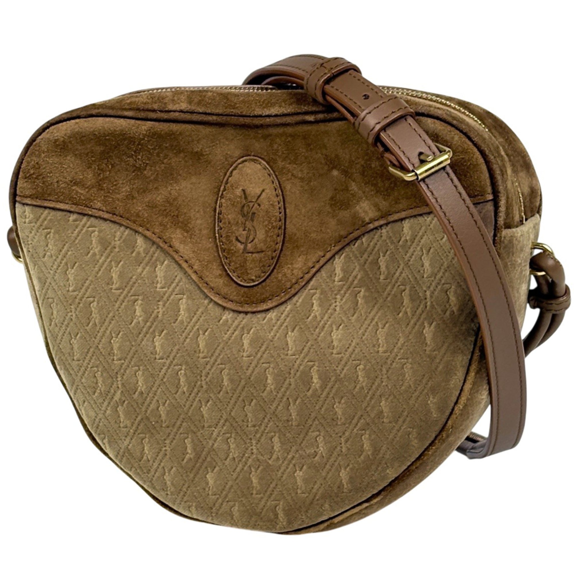 Yves Saint Laurent Brown Suede Shoulder Bag (Pre-Owned)