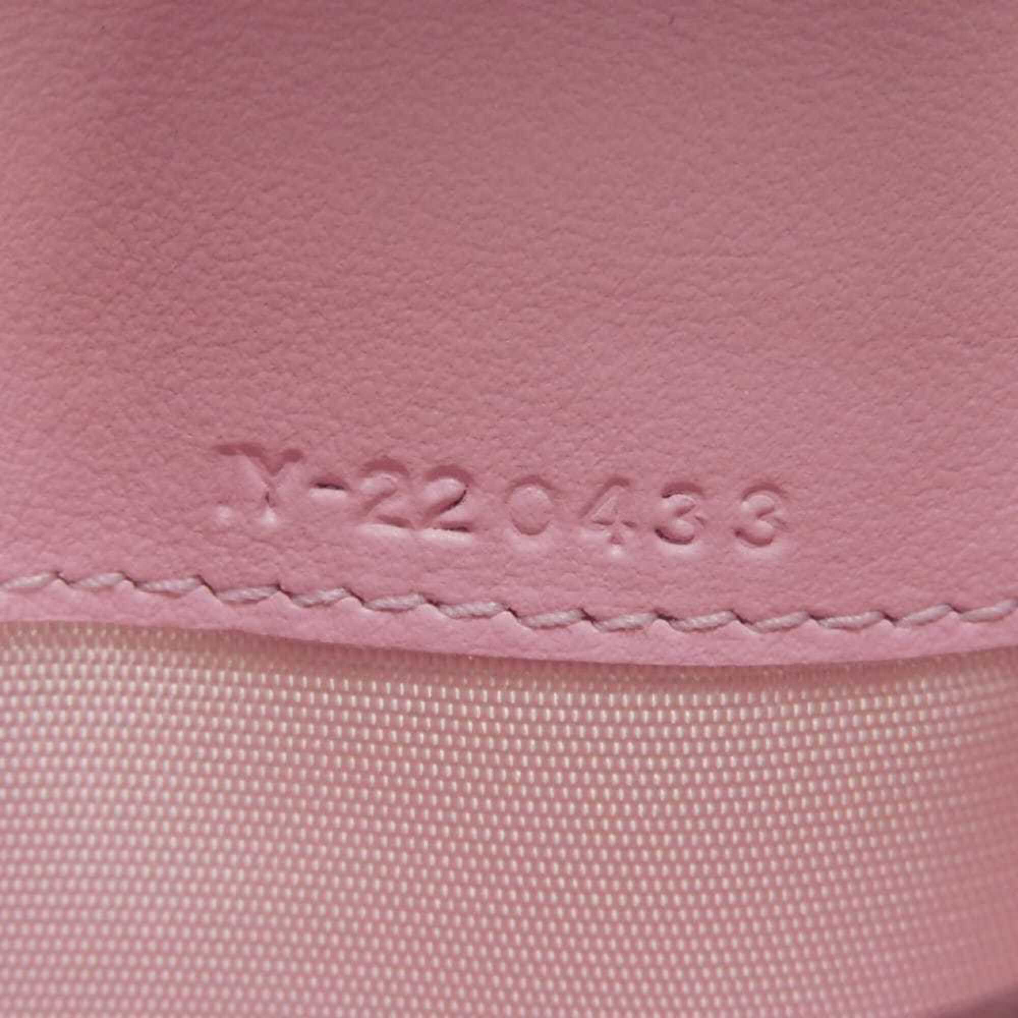 Salvatore Ferragamo Pink Leather Long Wallet (Tri-Fold) (Pre-Owned)
