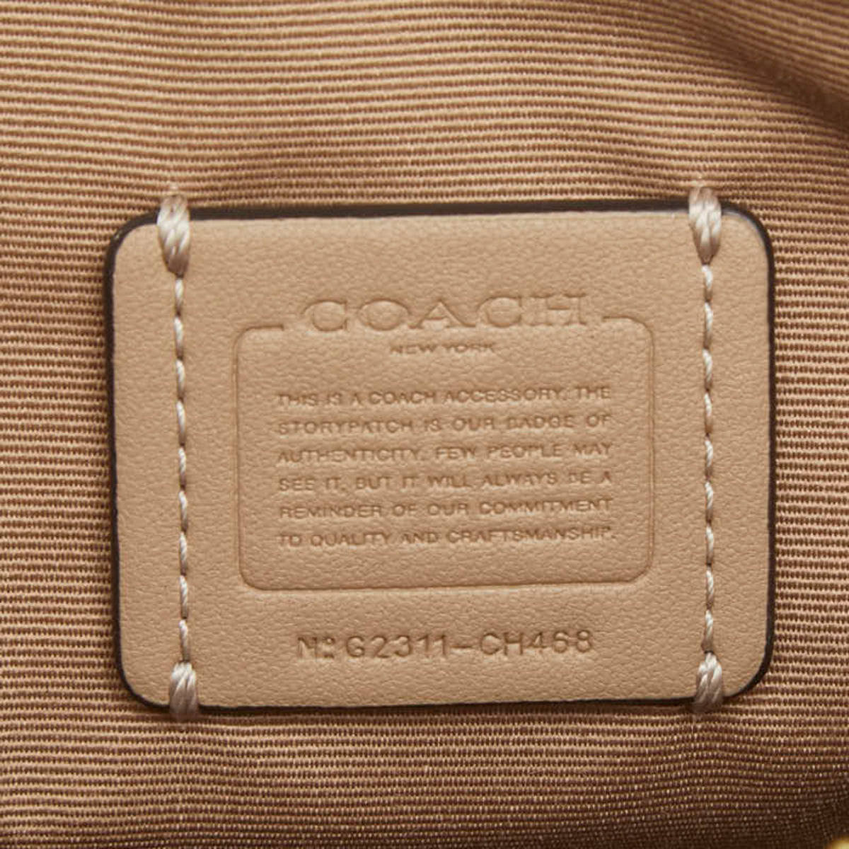 Coach Beige Pvc Leather Handbag Shoulder Bag (Pre-Owned)