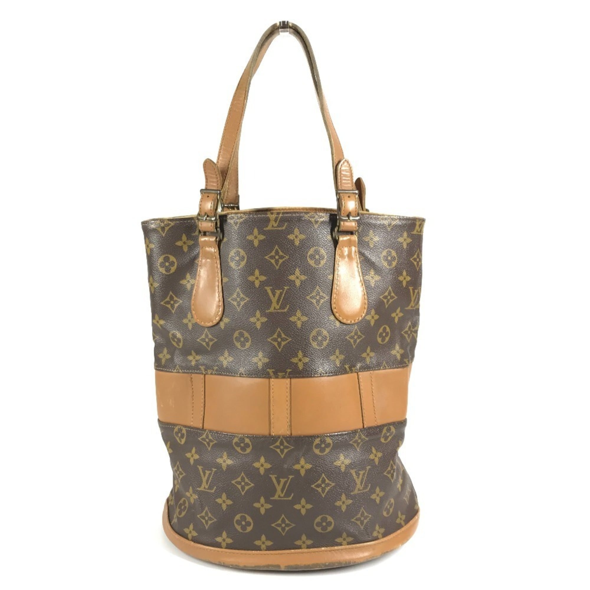 Louis Vuitton Brown Monogram Canvas Handbag Pouch Tote Bag (Pre-Owned)