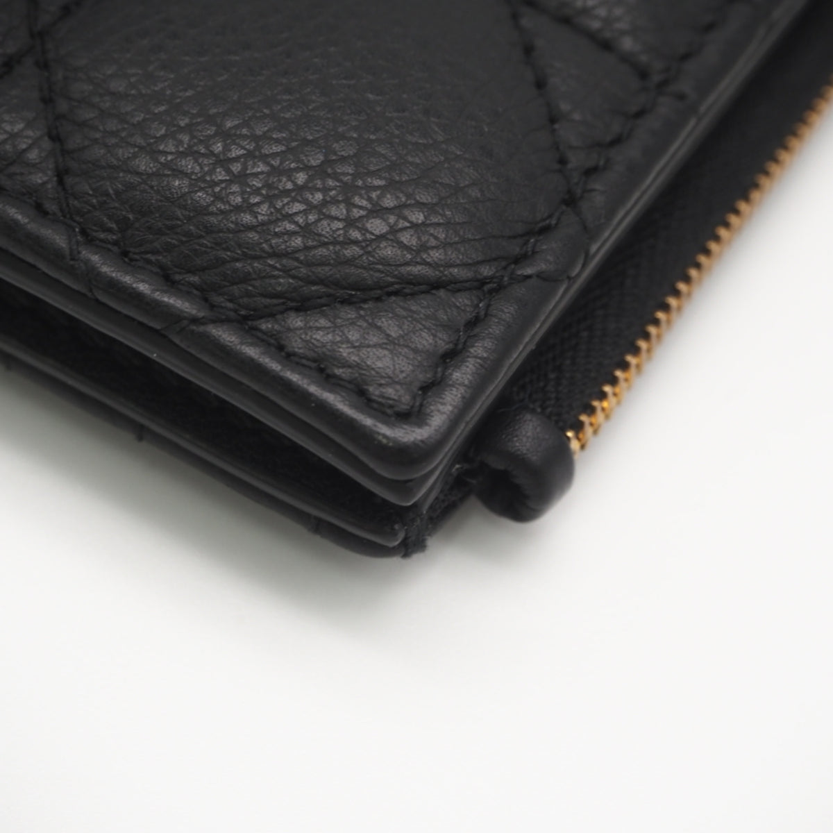 Christian Dior Black Leather Wallet (Bi-Fold) (Pre-Owned)