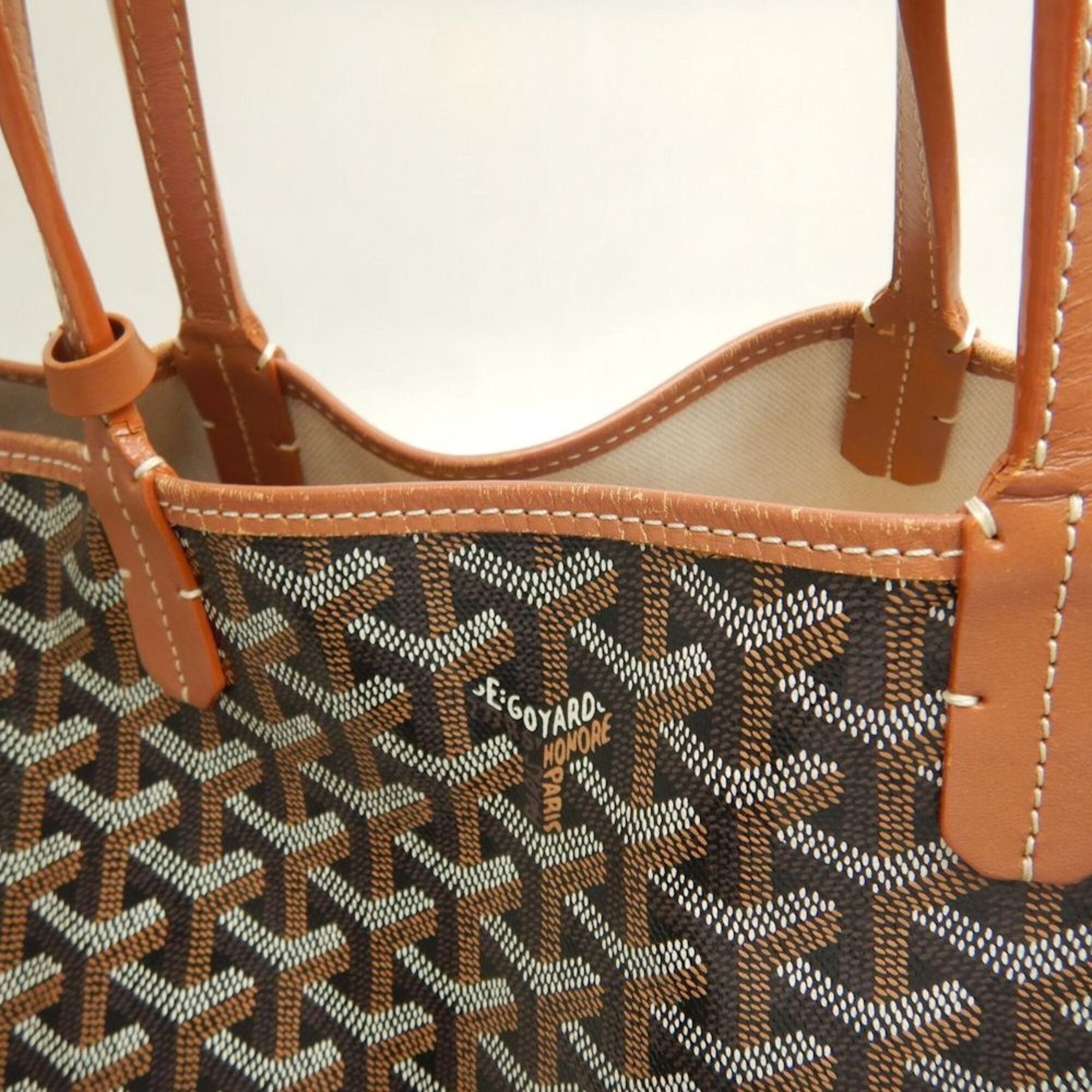 Goyard Saint Louis Black Coated Canvas Tote Bag (Pre-Owned)