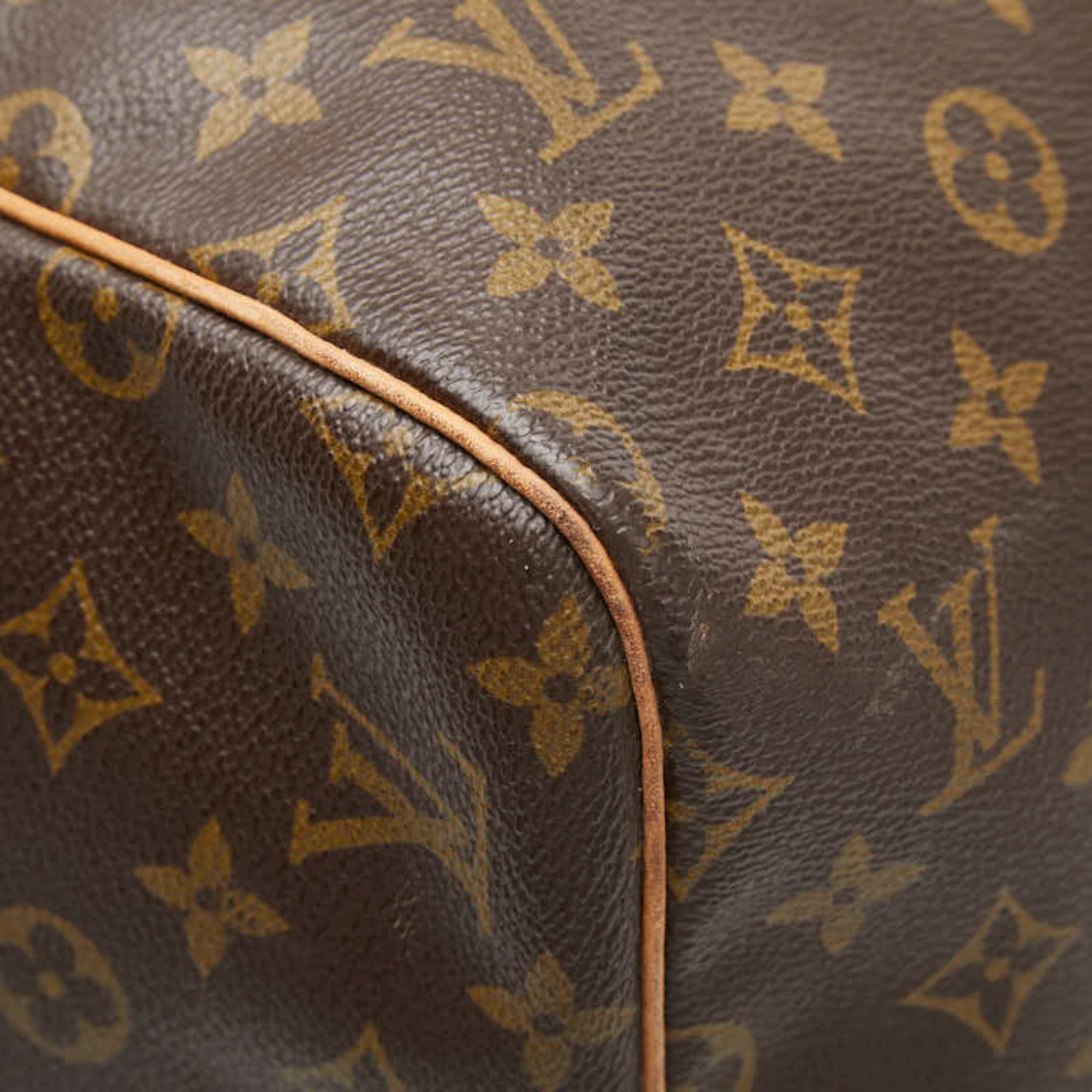 Louis Vuitton Brown Pvc Leather Boston Bag (Pre-Owned)