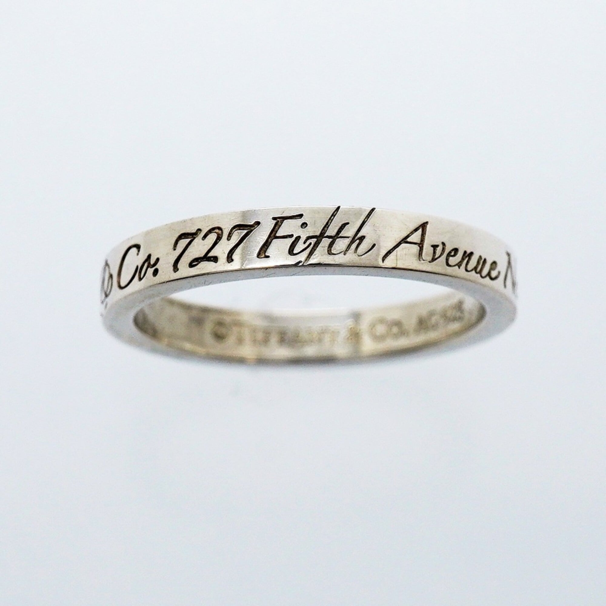 Tiffany Silver 925 Band Ring (Pre-Owned)
