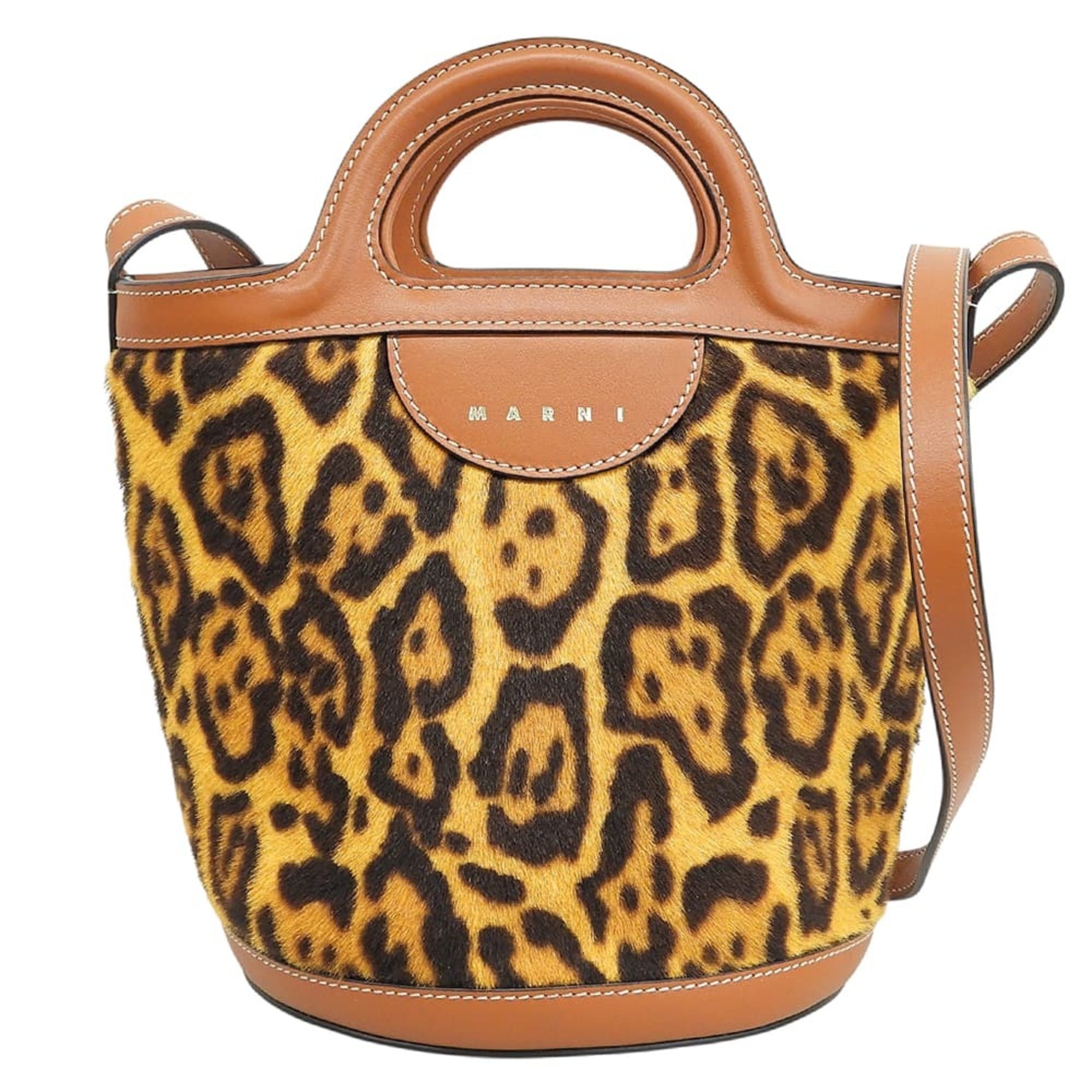 Marni Brown Leather Shoulder Bag (Pre-Owned)