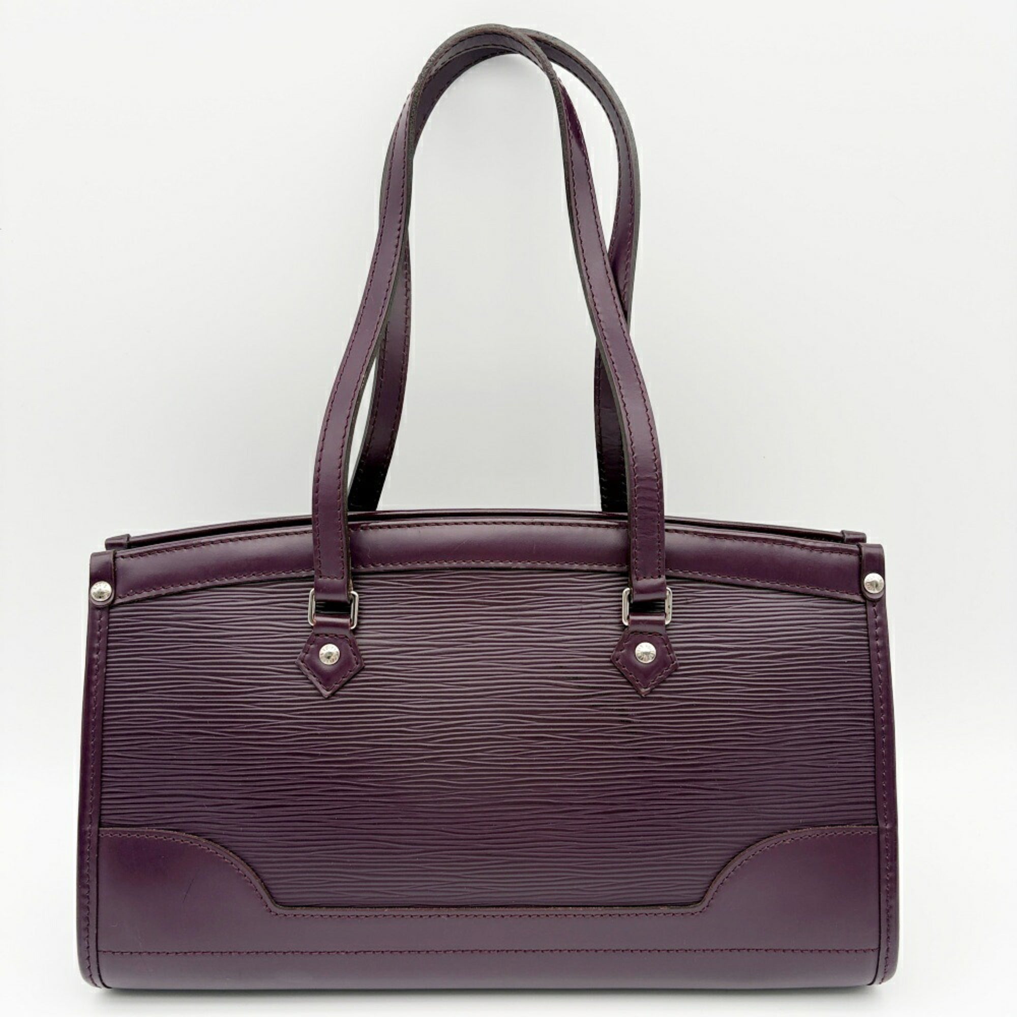 Louis Vuitton Cassis Purple Leather Shoulder Bag (Pre-Owned)