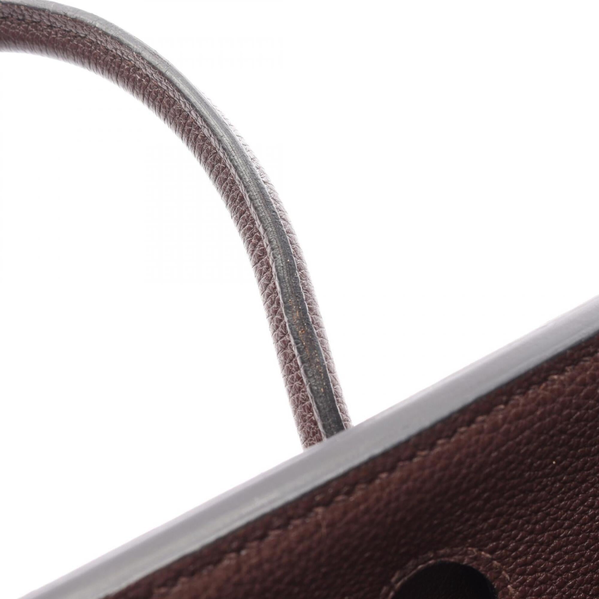 Hermes Brown Togo Leather Handbag (Pre-Owned)