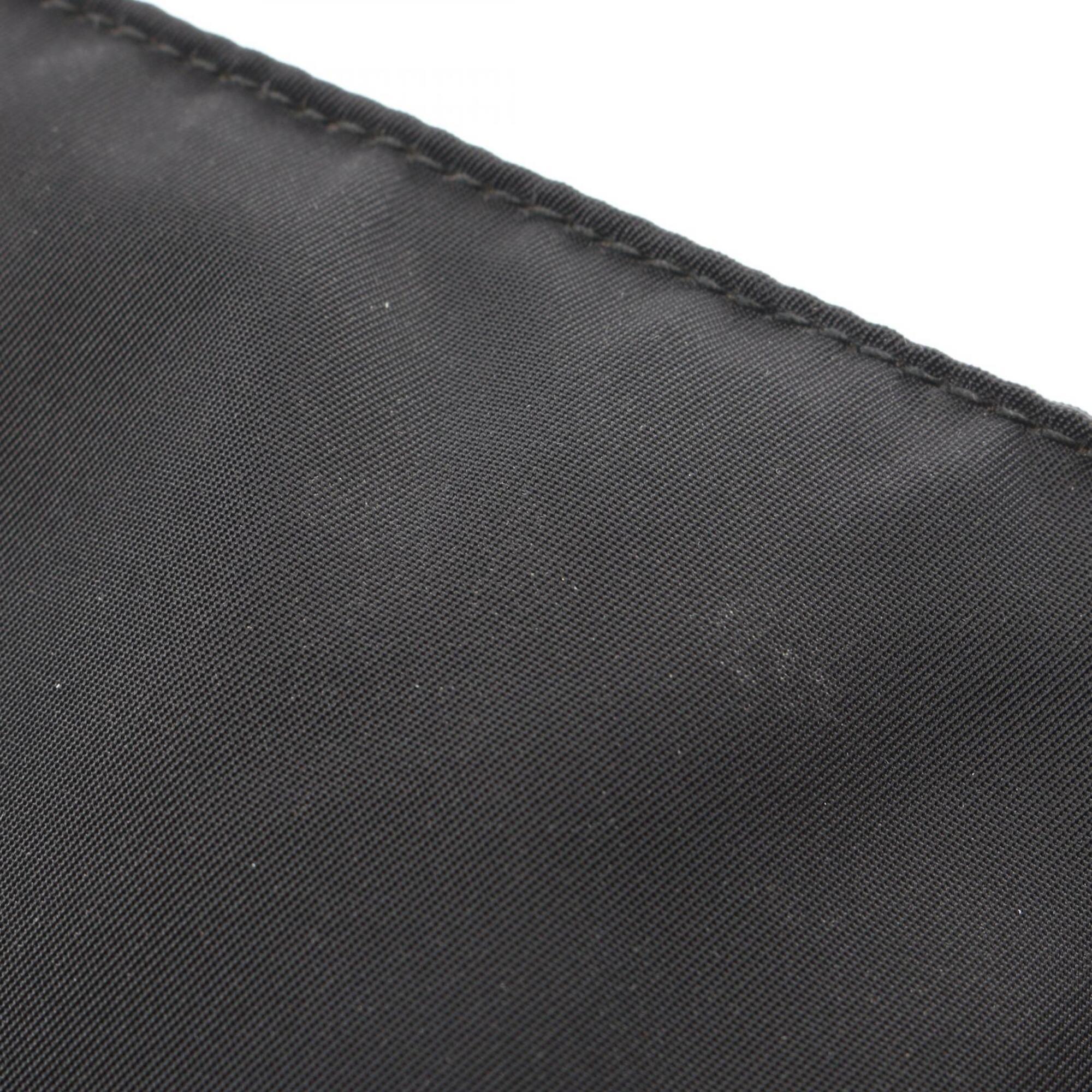 Prada Black Nylon Leather Fanny Pack Handbag (Pre-Owned)