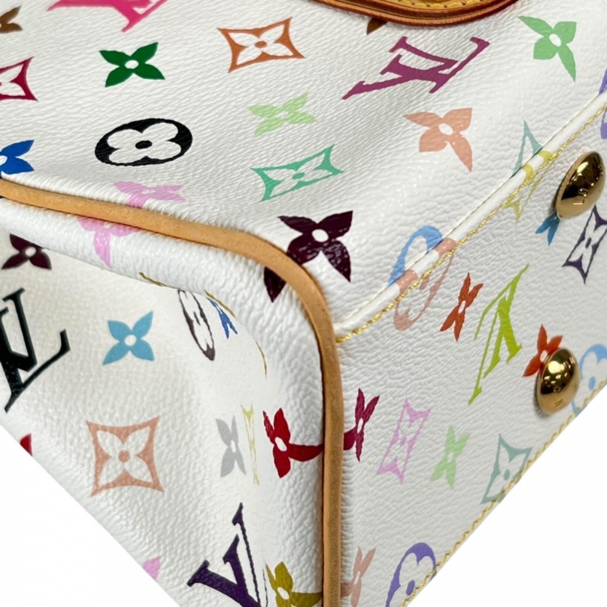 Louis Vuitton White Monogram Multicolore Handbag (Pre-Owned)