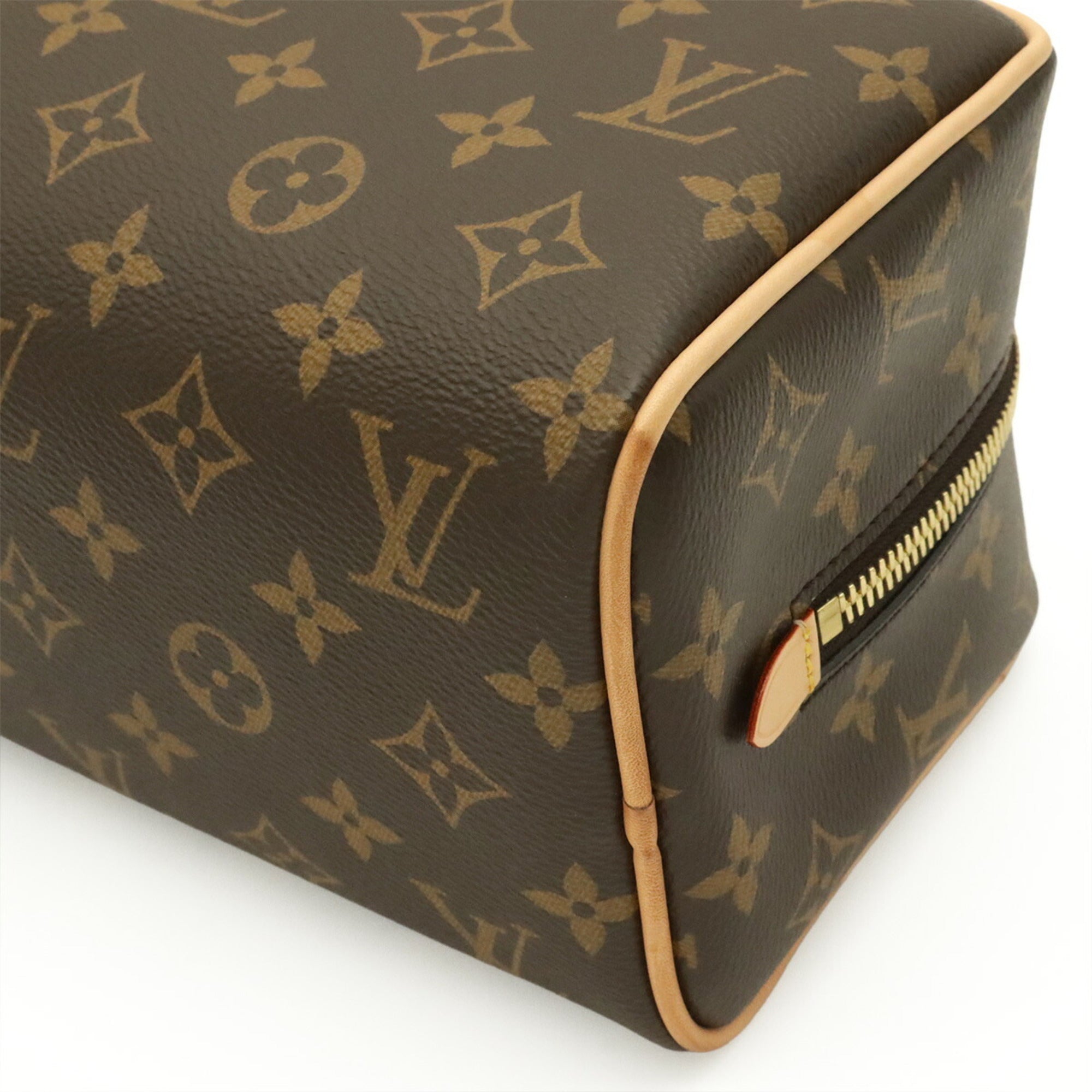 Louis Vuitton Brown Monogram Clutch Bag Handbag Pouch (Pre-Owned)