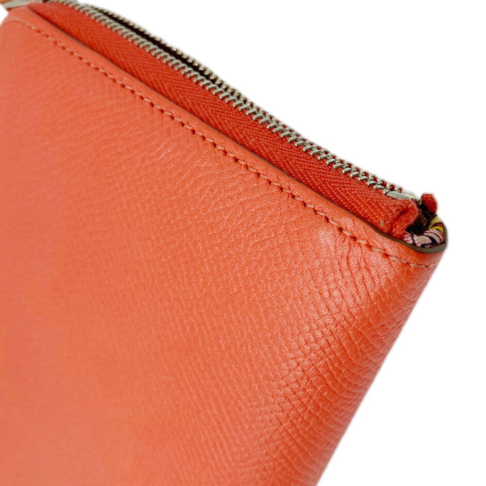 Hermes Silk'in Rose Jaipur Epsom Leather Long Wallet (Bi-Fold) (Pre-Owned)