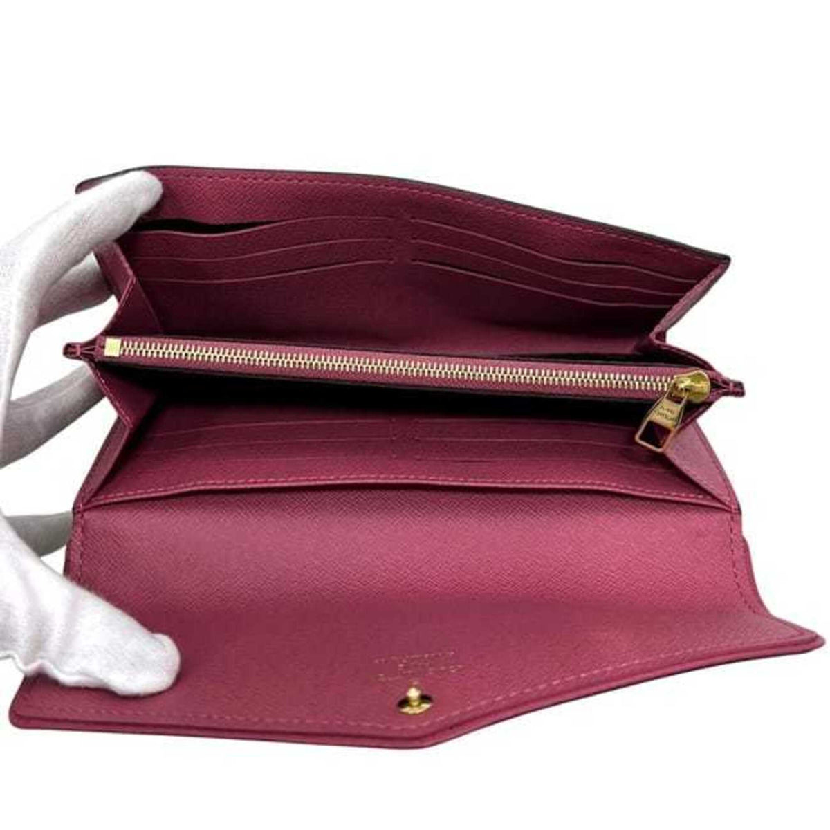 Louis Vuitton Brown Monogram Pink Monogram Long Wallet (Bi-Fold) (Pre-Owned)