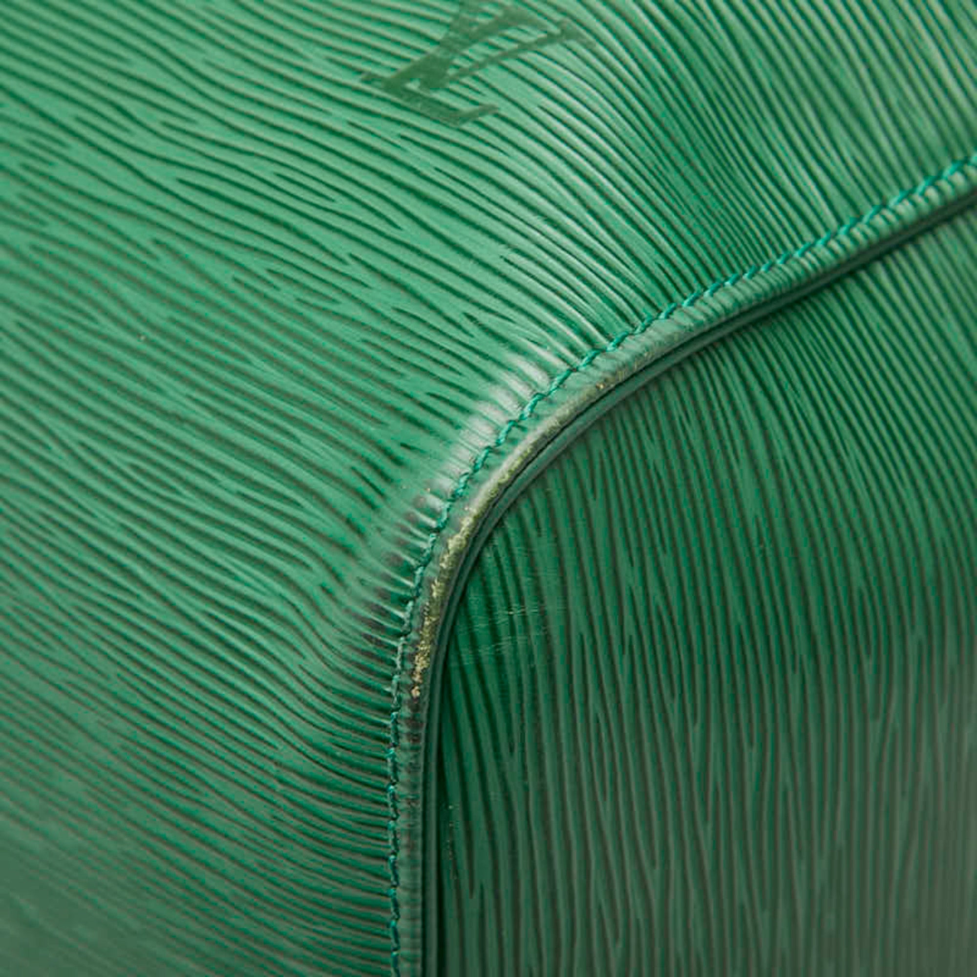 Louis Vuitton Borneo Green Leather Boston Bag (Pre-Owned)