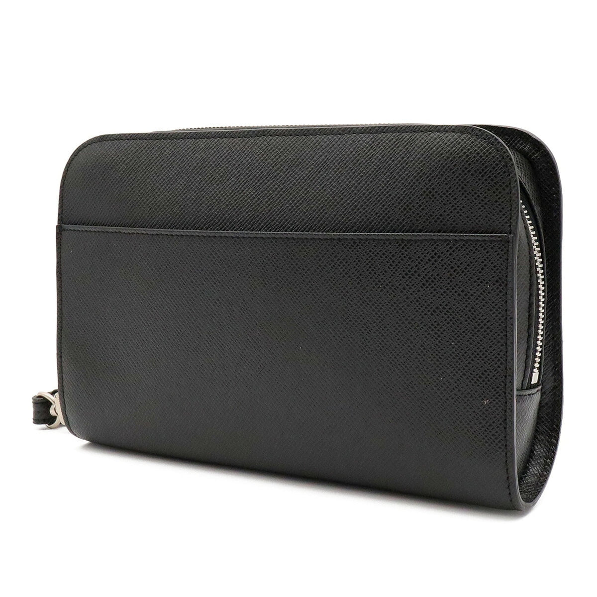 Louis Vuitton Ardoise Black Taiga Leather Clutch Bag Handbag (Pre-Owned)