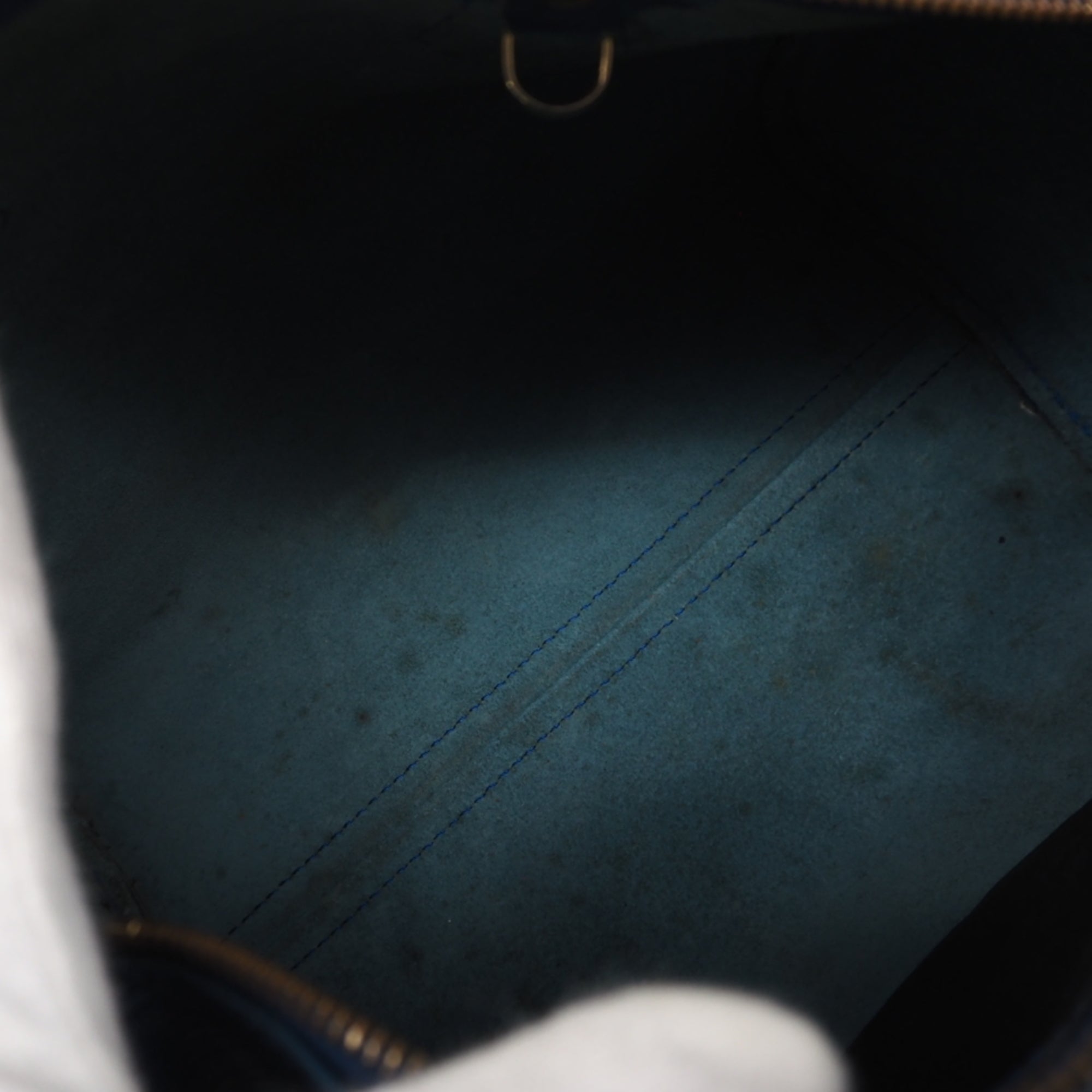 Louis Vuitton Toledo Blue Leather Handbag (Pre-Owned)