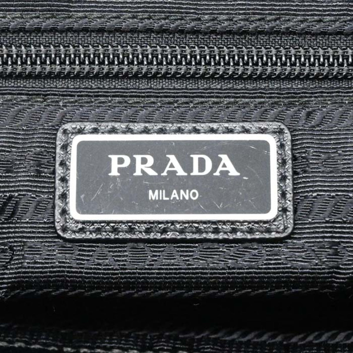 Prada Black Blue Nylon Handbag Tote Bag (Pre-Owned)