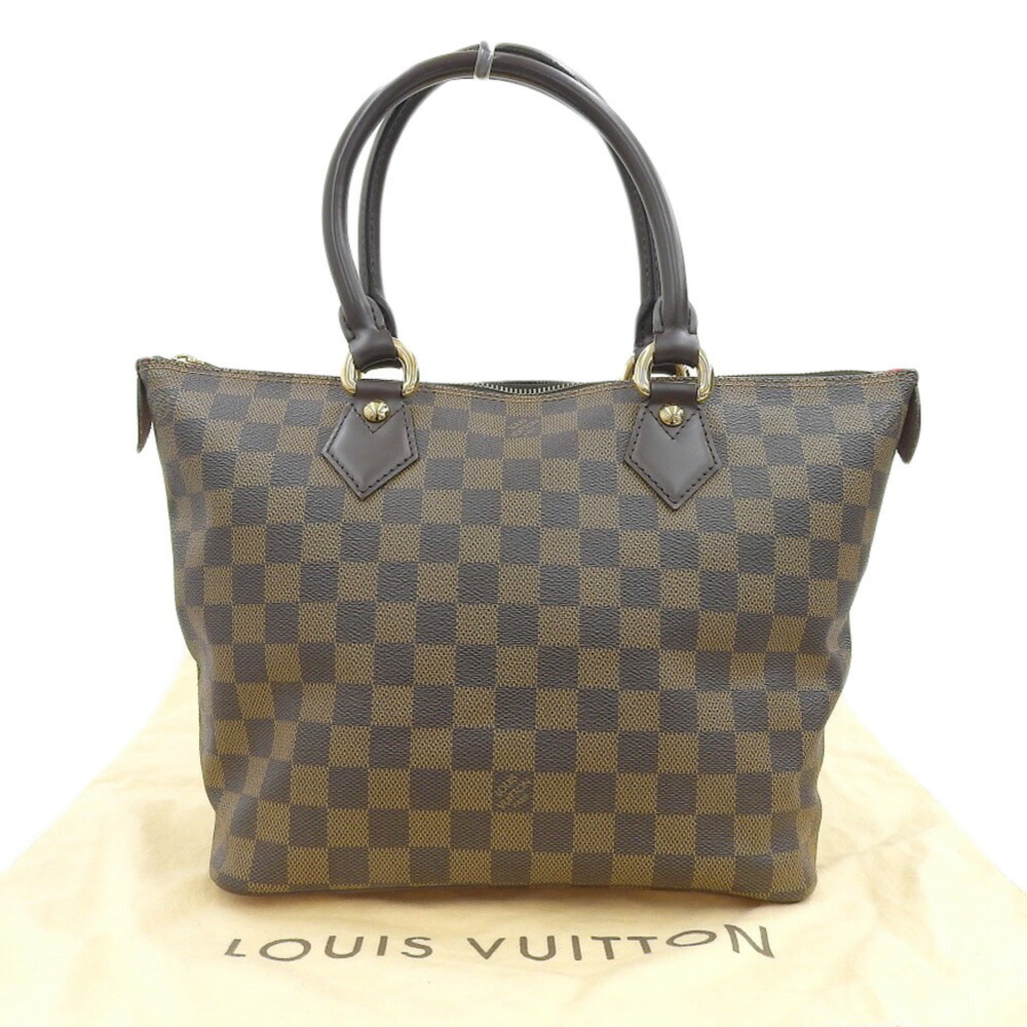 Louis Vuitton Brown Ebene Pvc Handbag Tote Bag (Pre-Owned)
