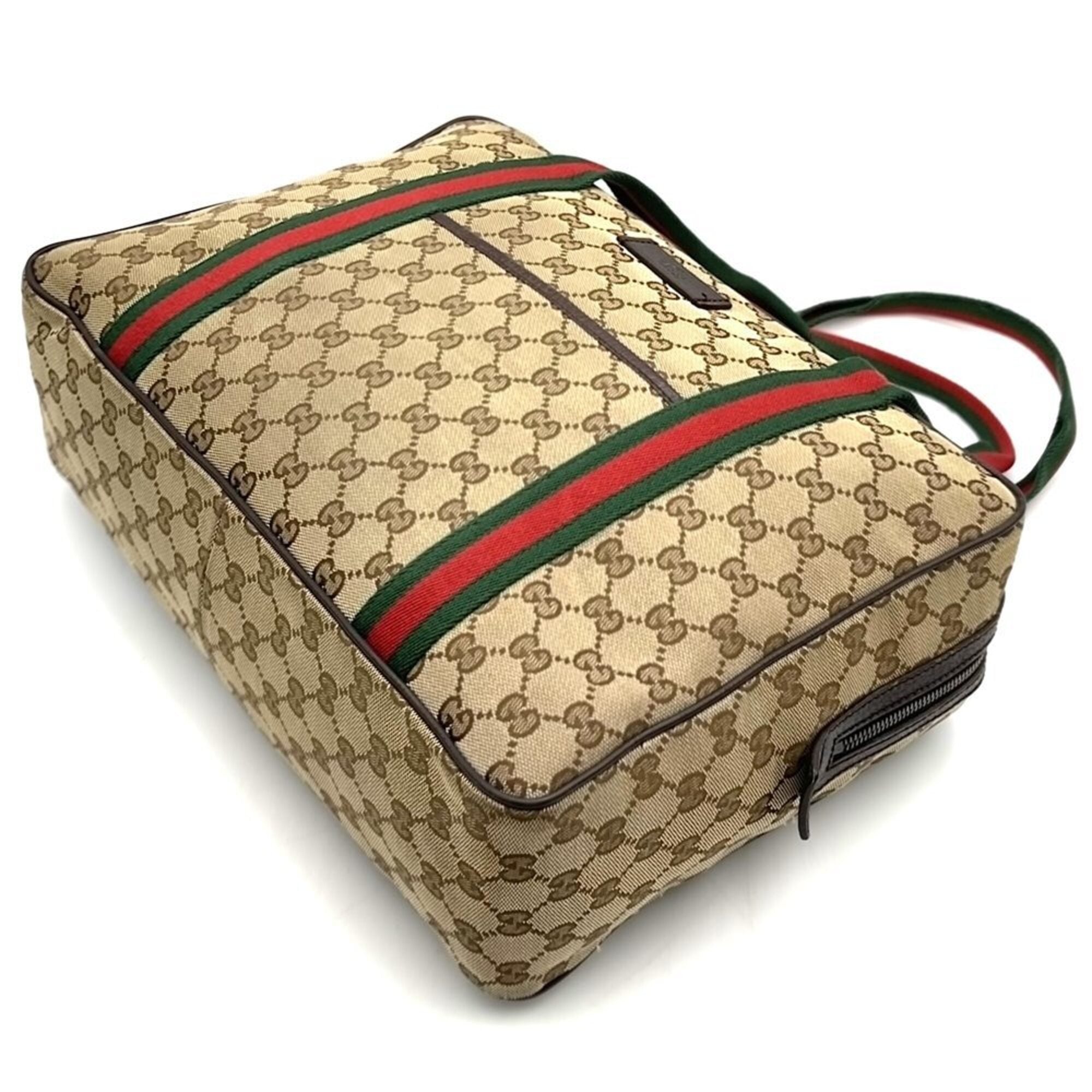 Gucci Gg Canvas Brown Gg Canvas Shoulder Bag Tote Bag (Pre-Owned)