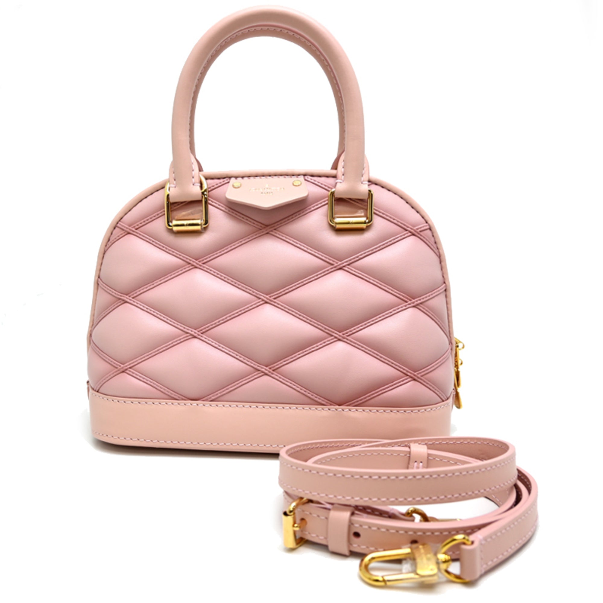 Louis Vuitton Pink Leather Shoulder Bag (Pre-Owned)