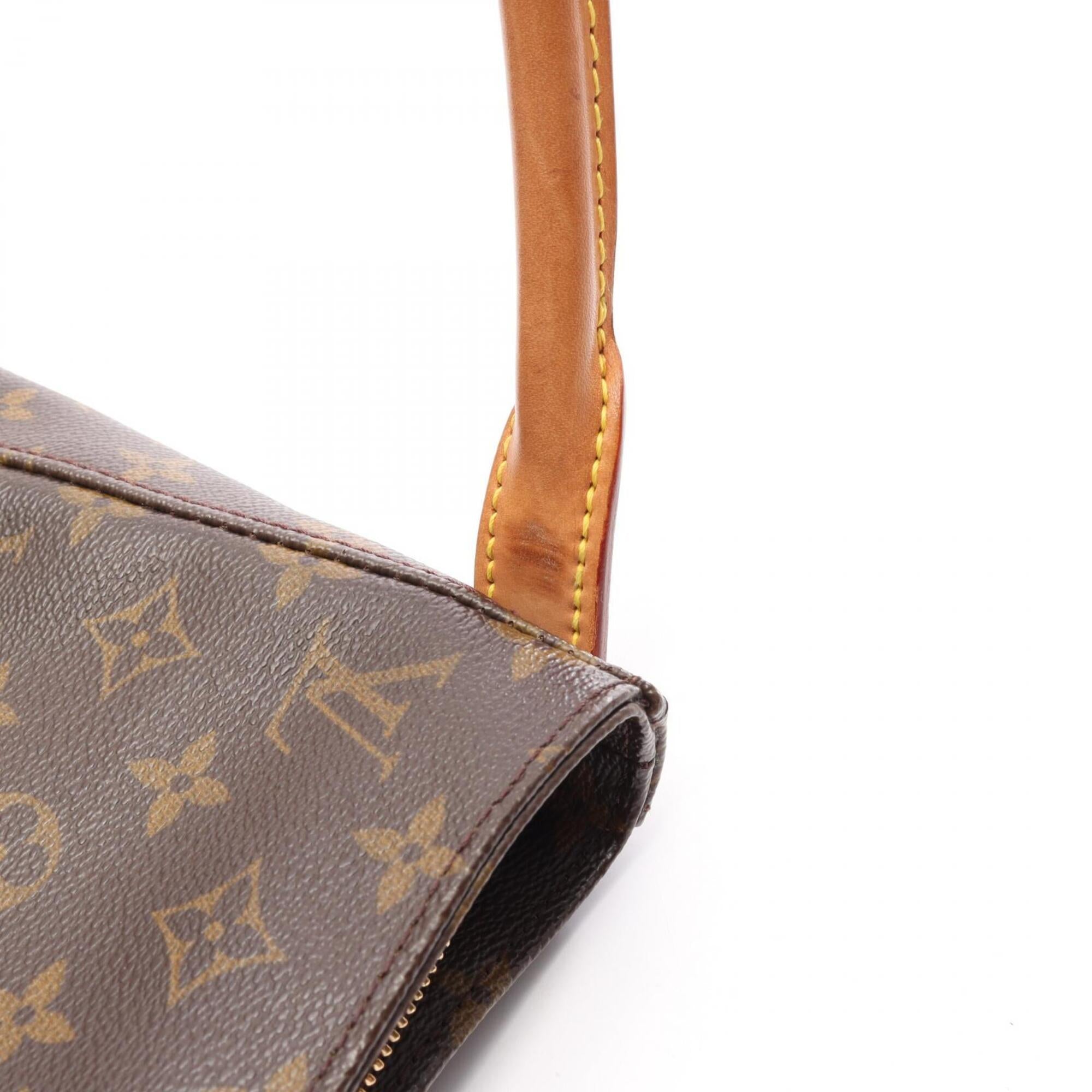 Louis Vuitton Brown Coated Canvas Pvc Monogram Leather Handbag Shoulder Bag (Pre-Owned)