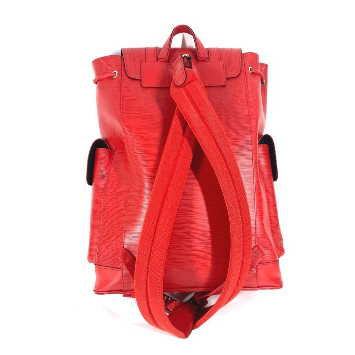 Louis Vuitton Epi Red Color White Epi Leather Backpack (Pre-Owned)