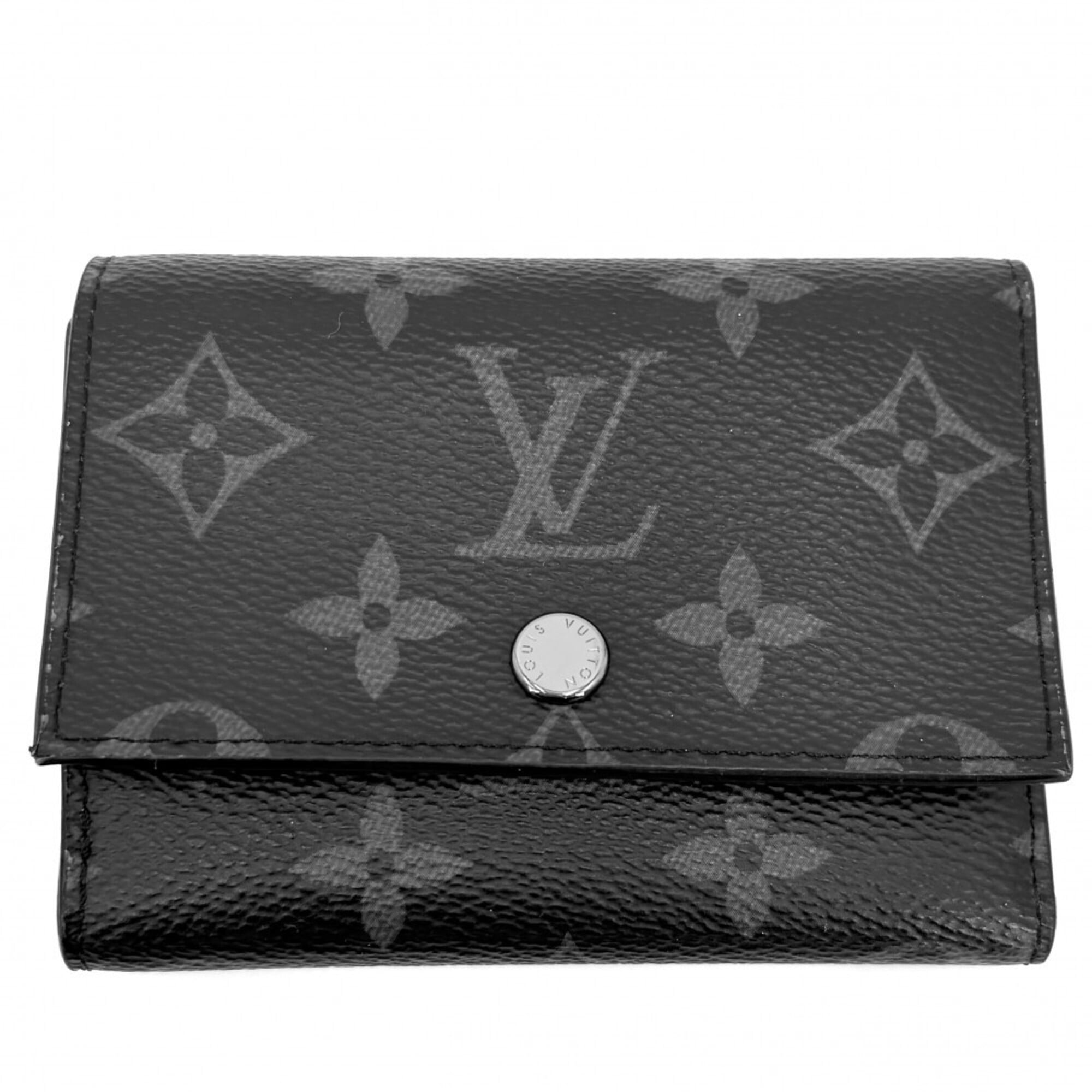 Louis Vuitton Black Monogram Eclipse Wallet (Tri-Fold) (Pre-Owned)