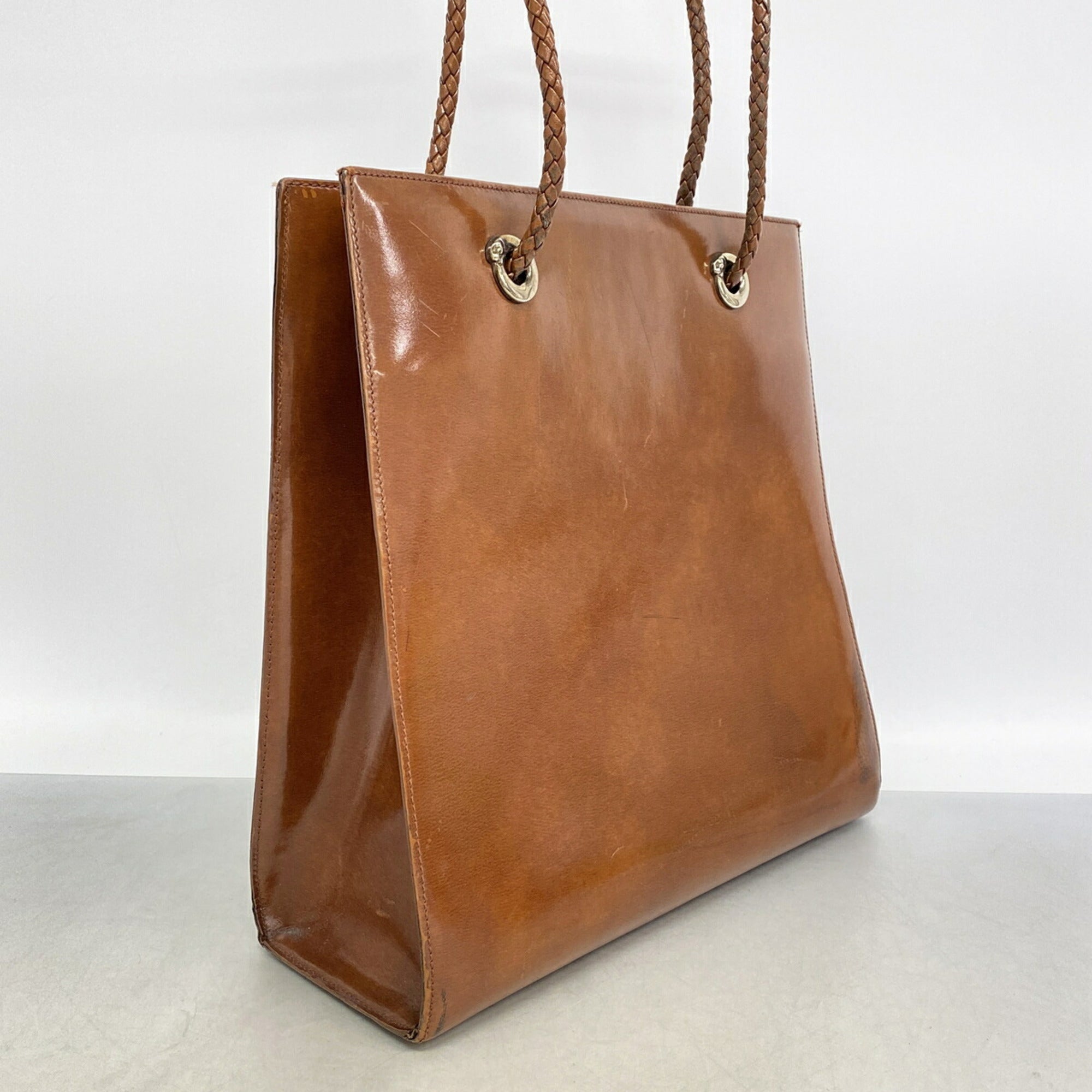 Cartier Brown Leather Tote Bag (Pre-Owned)